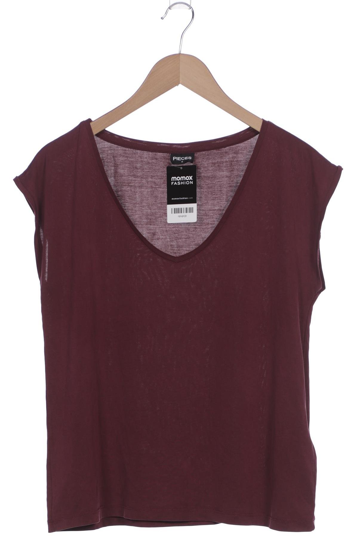 

pieces Damen T-Shirt, bordeaux, Gr. 38