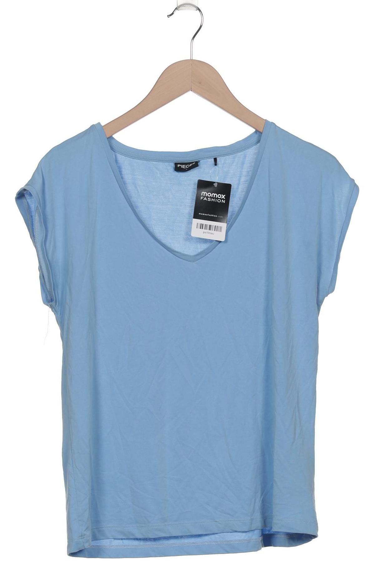 

pieces Damen T-Shirt, blau, Gr. 42