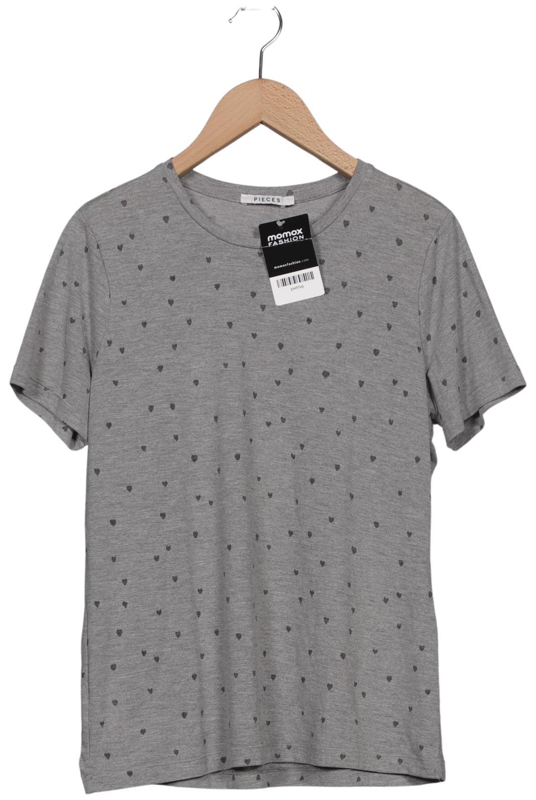 

pieces Damen T-Shirt, grau, Gr. 38
