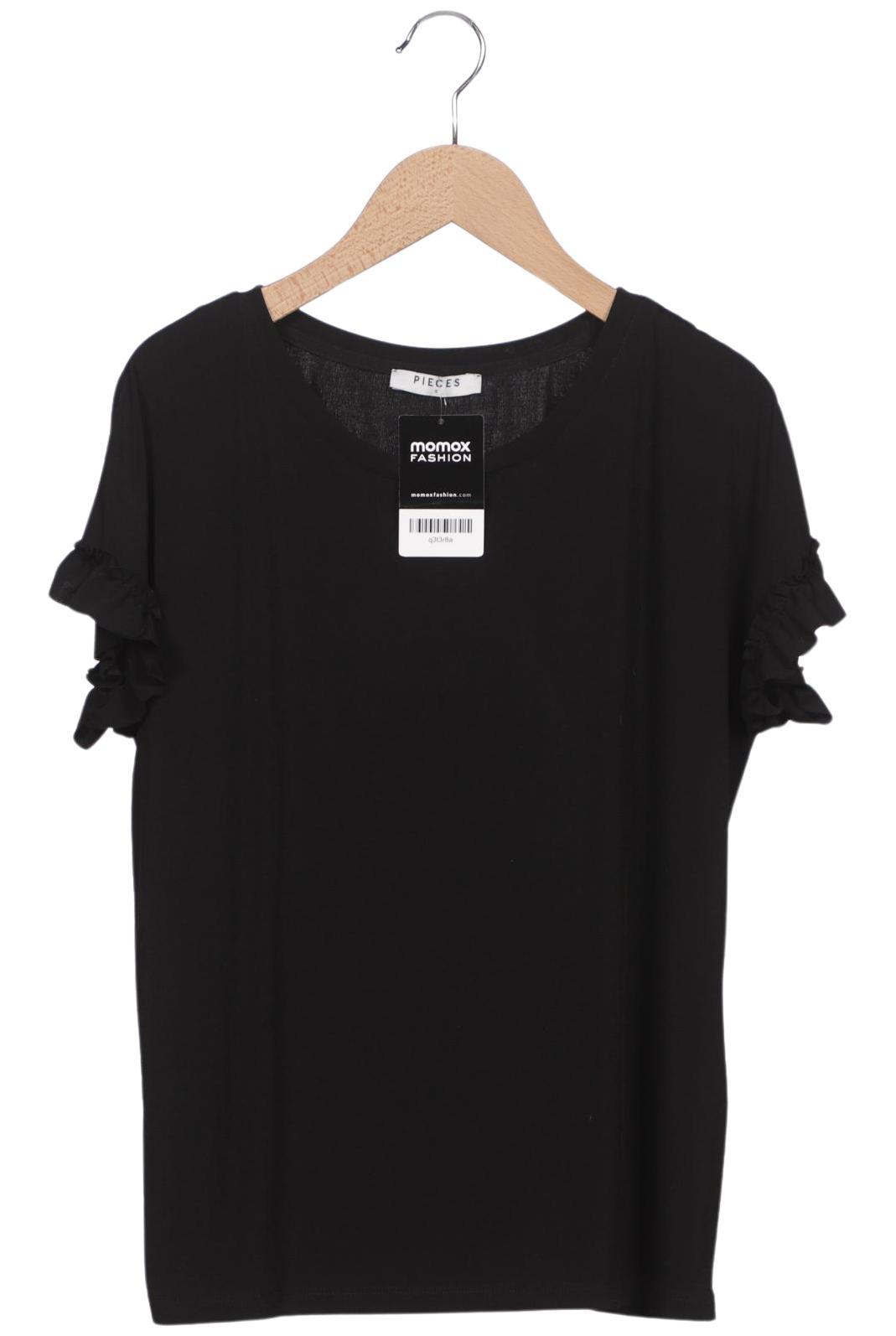 

pieces Damen T-Shirt, schwarz, Gr. 36
