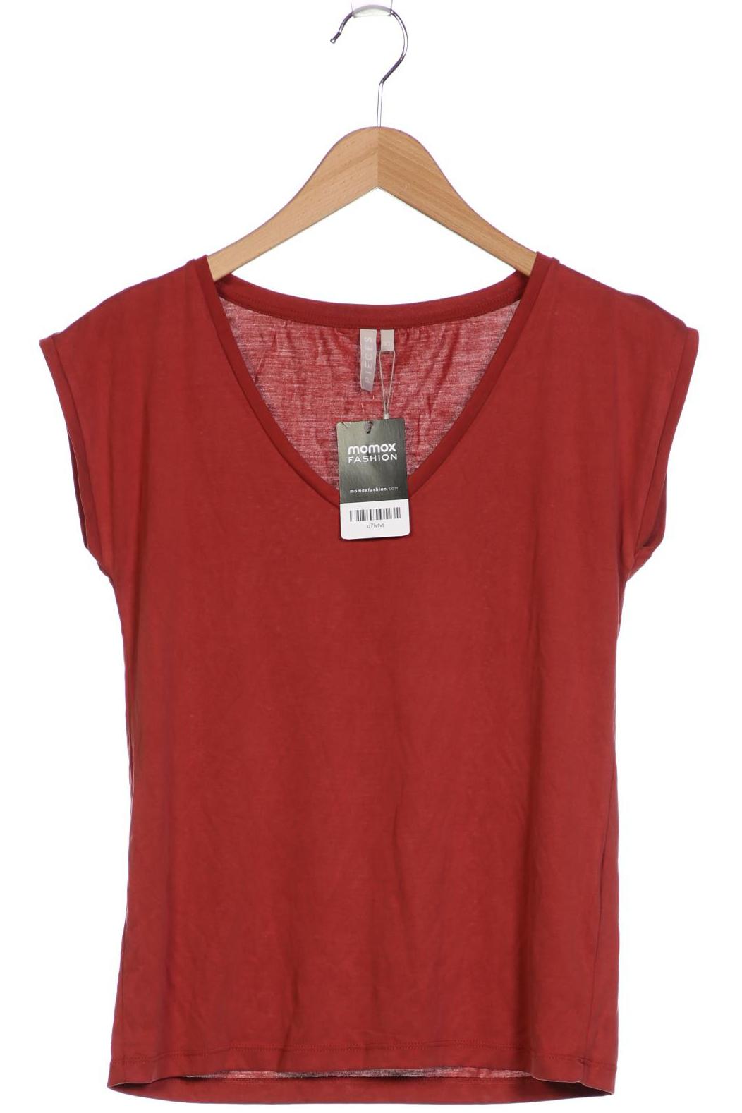

pieces Damen T-Shirt, rot, Gr. 34