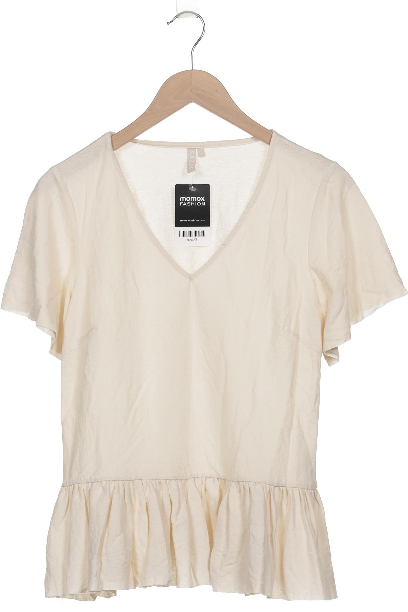 

pieces Damen T-Shirt, beige, Gr. 36