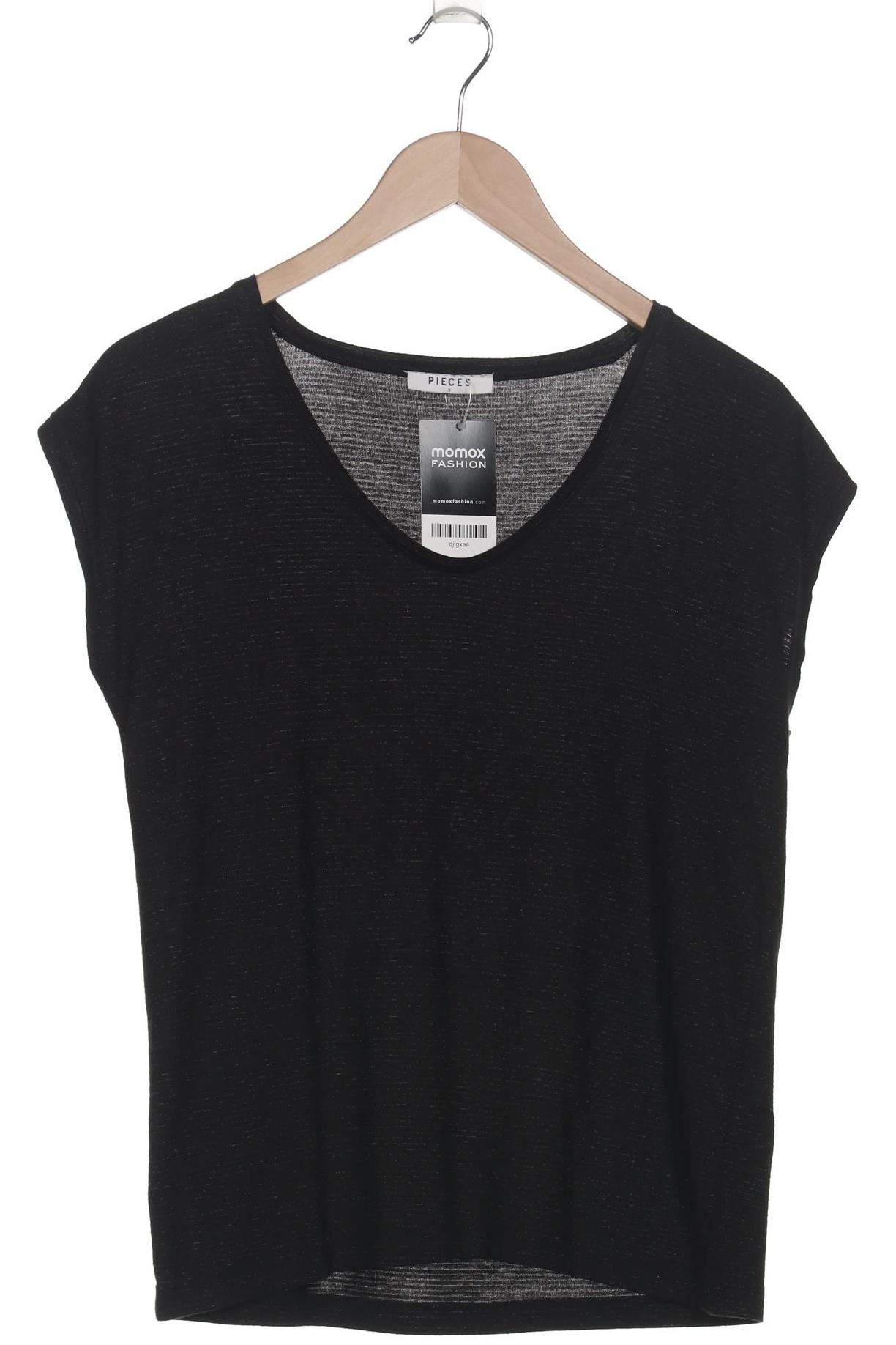 

pieces Damen T-Shirt, schwarz, Gr. 36