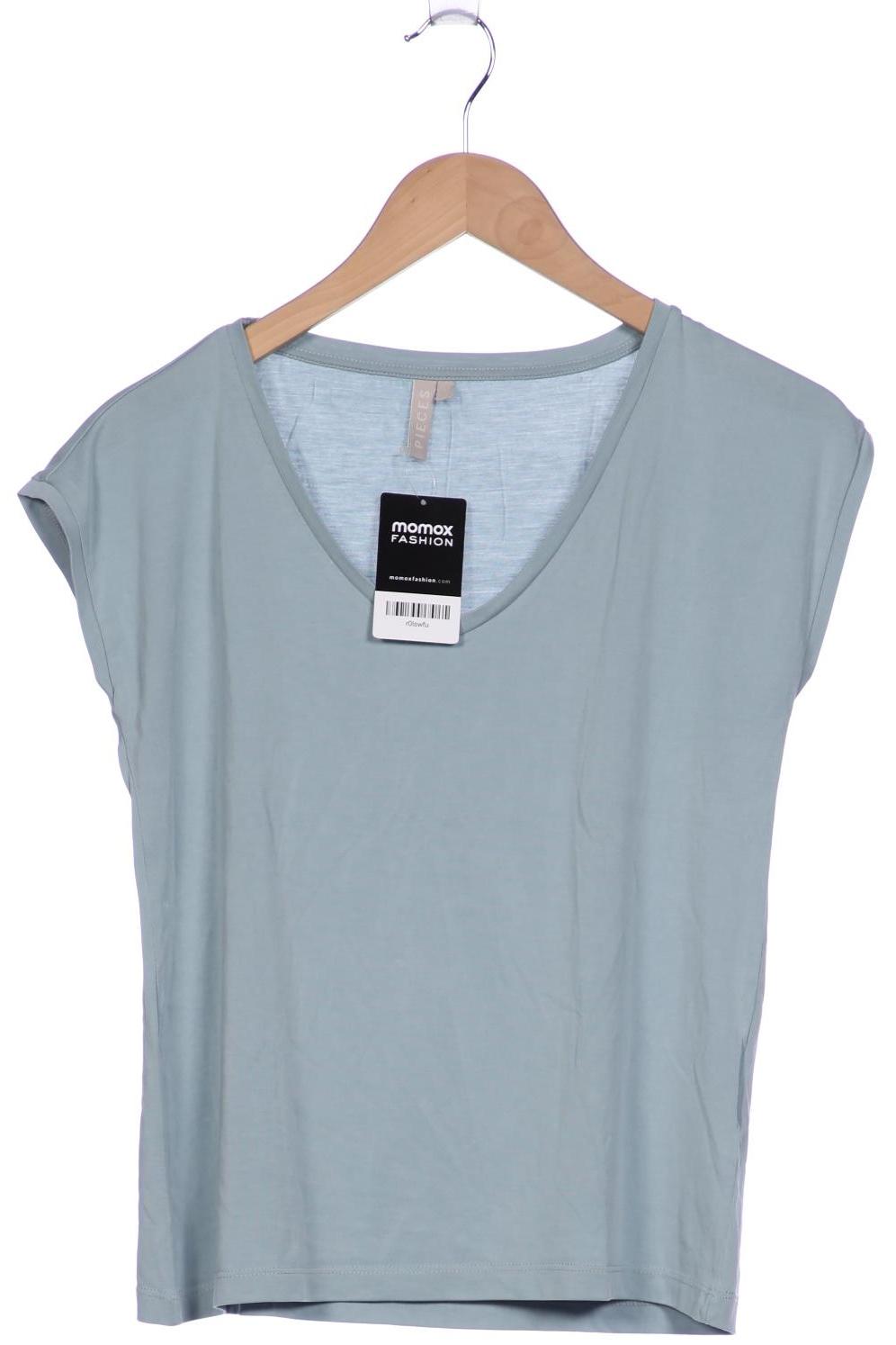 

pieces Damen T-Shirt, türkis, Gr. 36