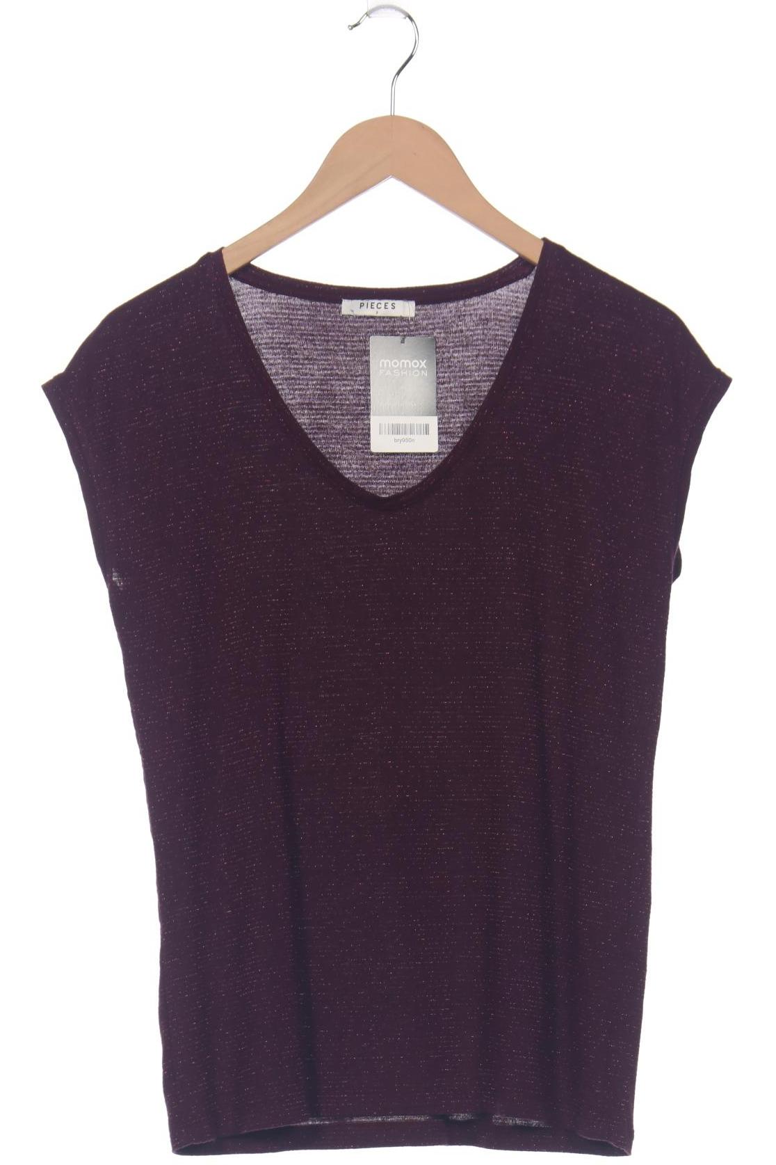 

pieces Damen T-Shirt, bordeaux, Gr. 36