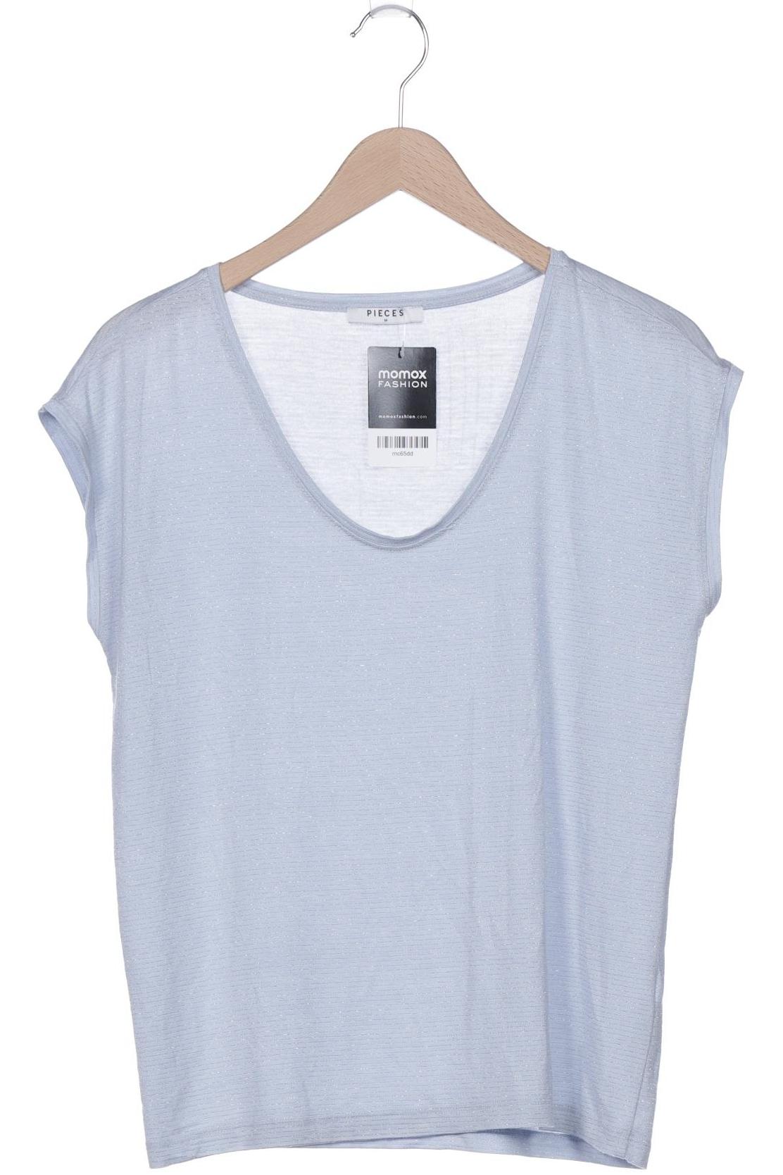 

pieces Damen T-Shirt, blau, Gr. 38