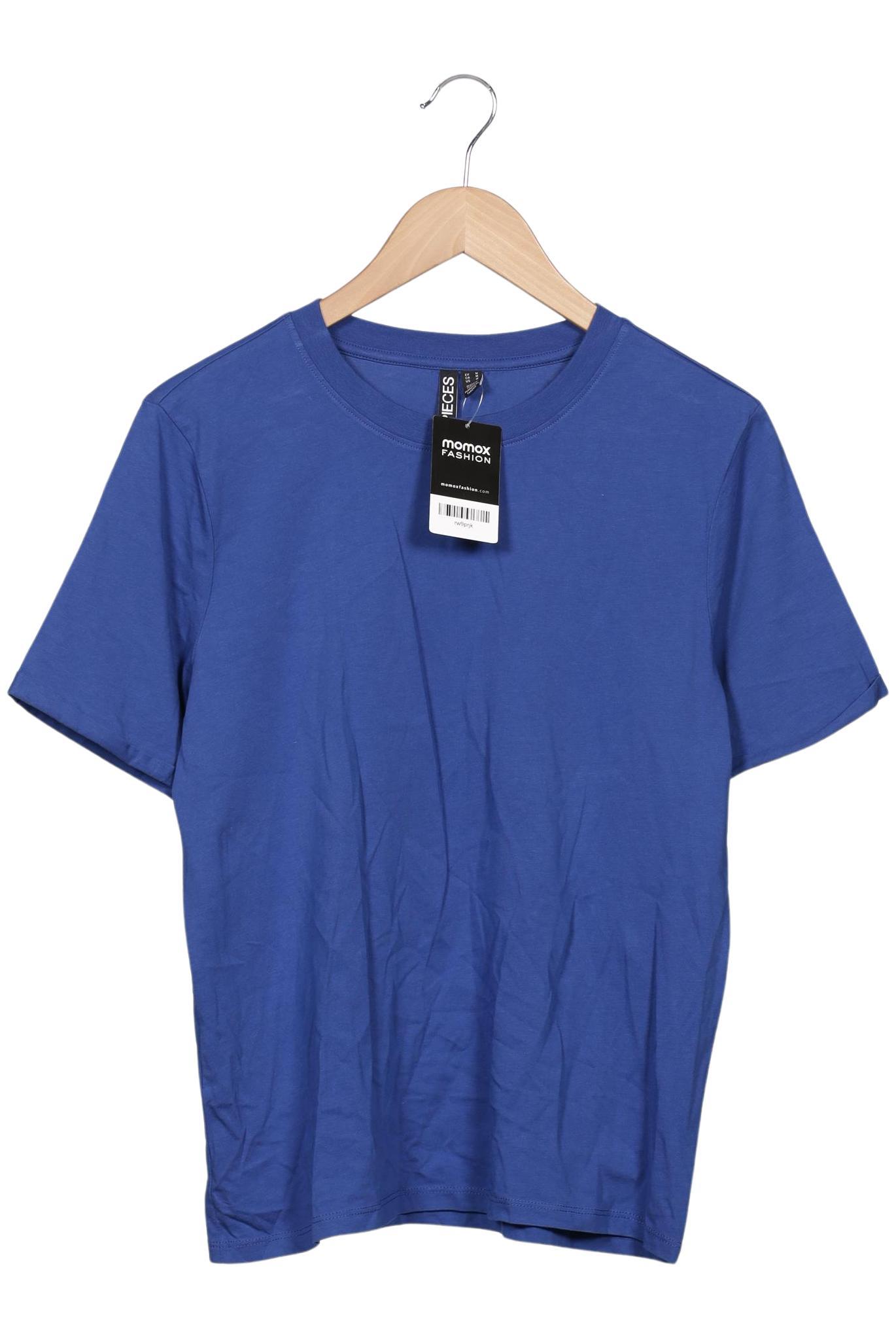 

pieces Damen T-Shirt, blau, Gr. 38