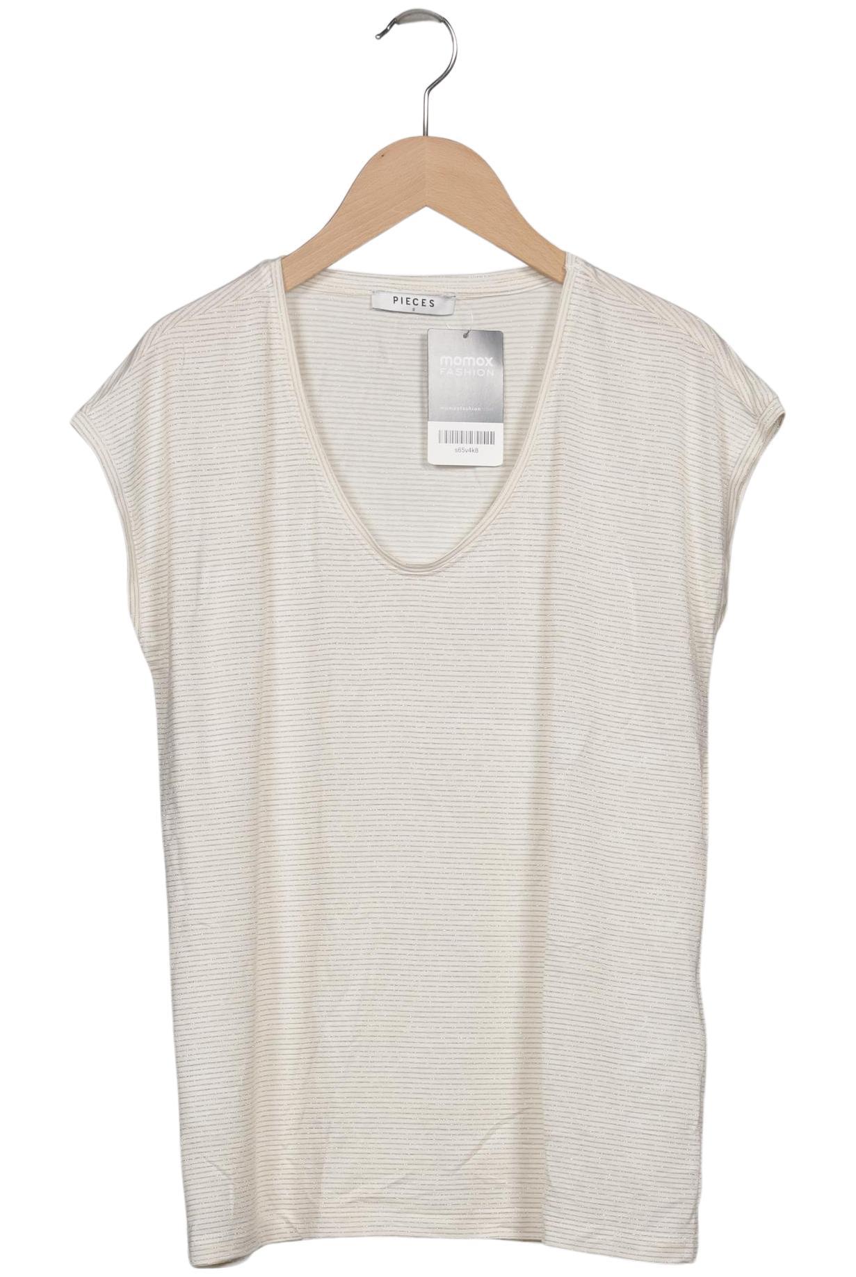 

pieces Damen T-Shirt, cremeweiß, Gr. 36