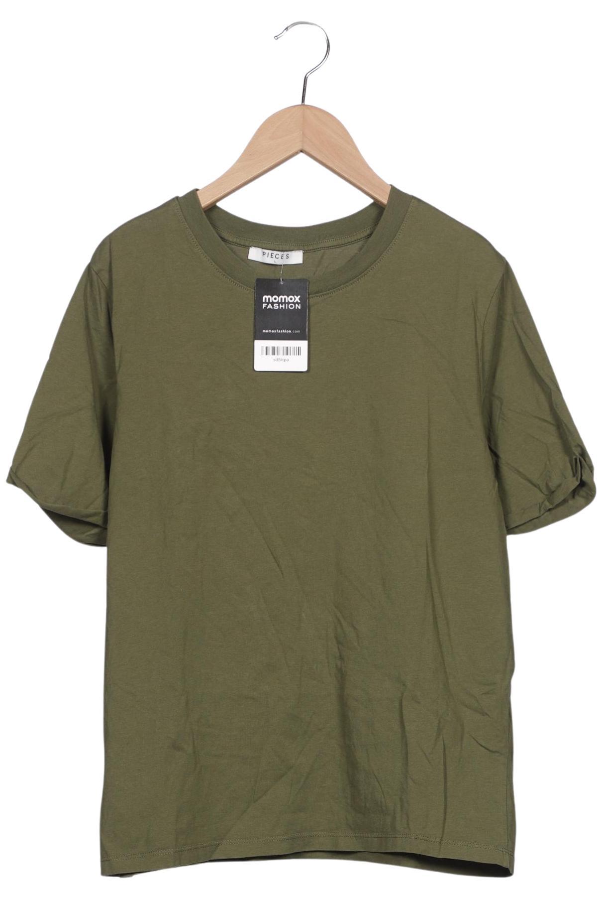 

pieces Damen T-Shirt, grün, Gr. 42