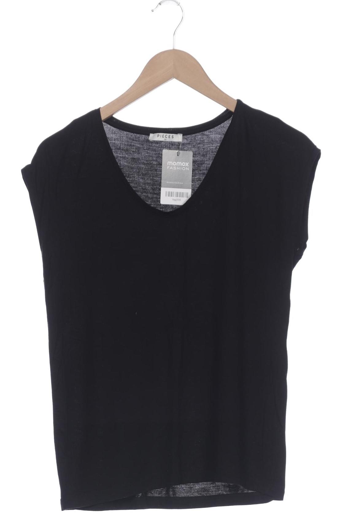 

pieces Damen T-Shirt, schwarz, Gr. 34