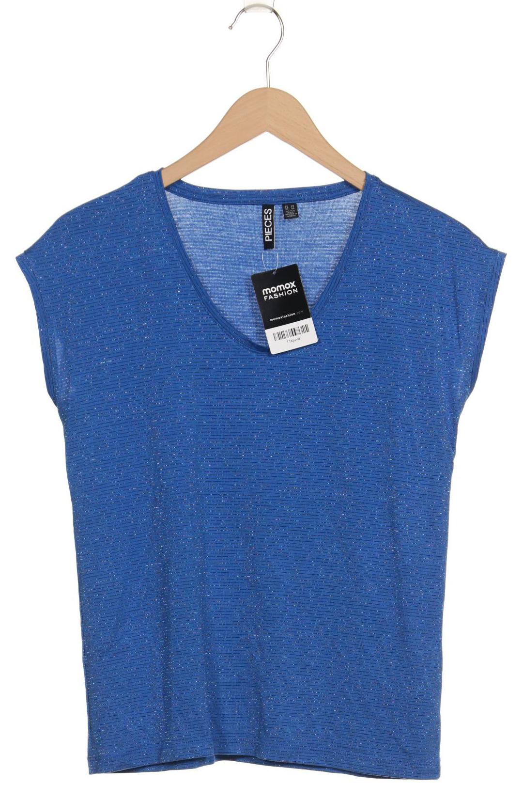 Thumbnail - pieces Damen T-Shirt, blau, Gr. 34
