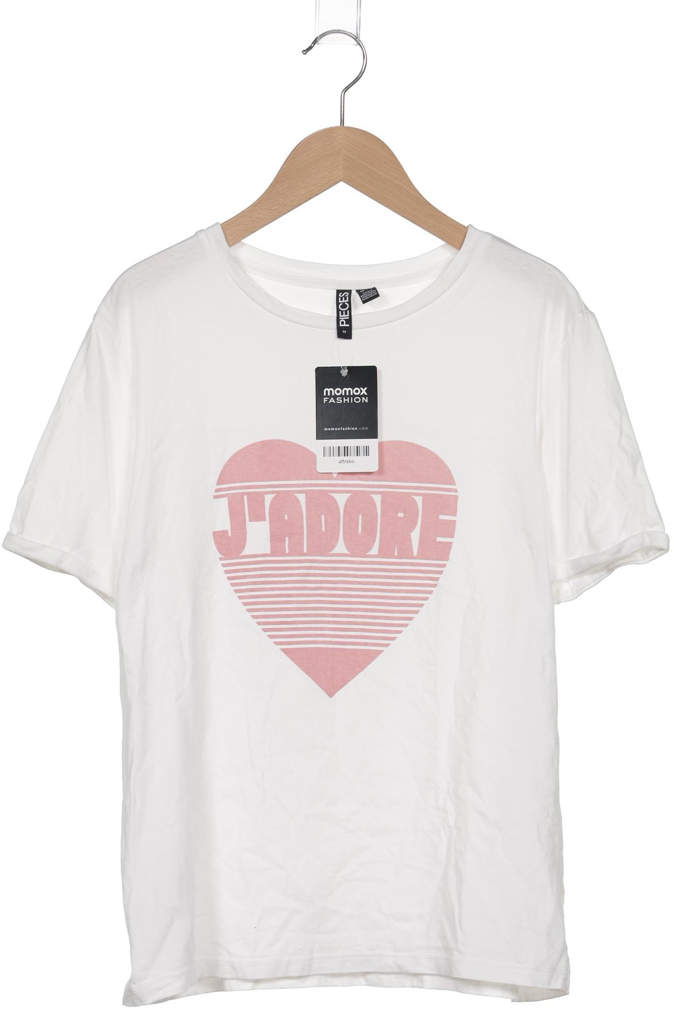 

pieces Damen T-Shirt, weiß, Gr. 38