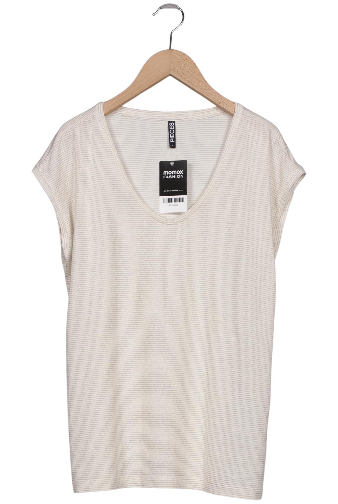 

pieces Damen T-Shirt, cremeweiß, Gr. 38