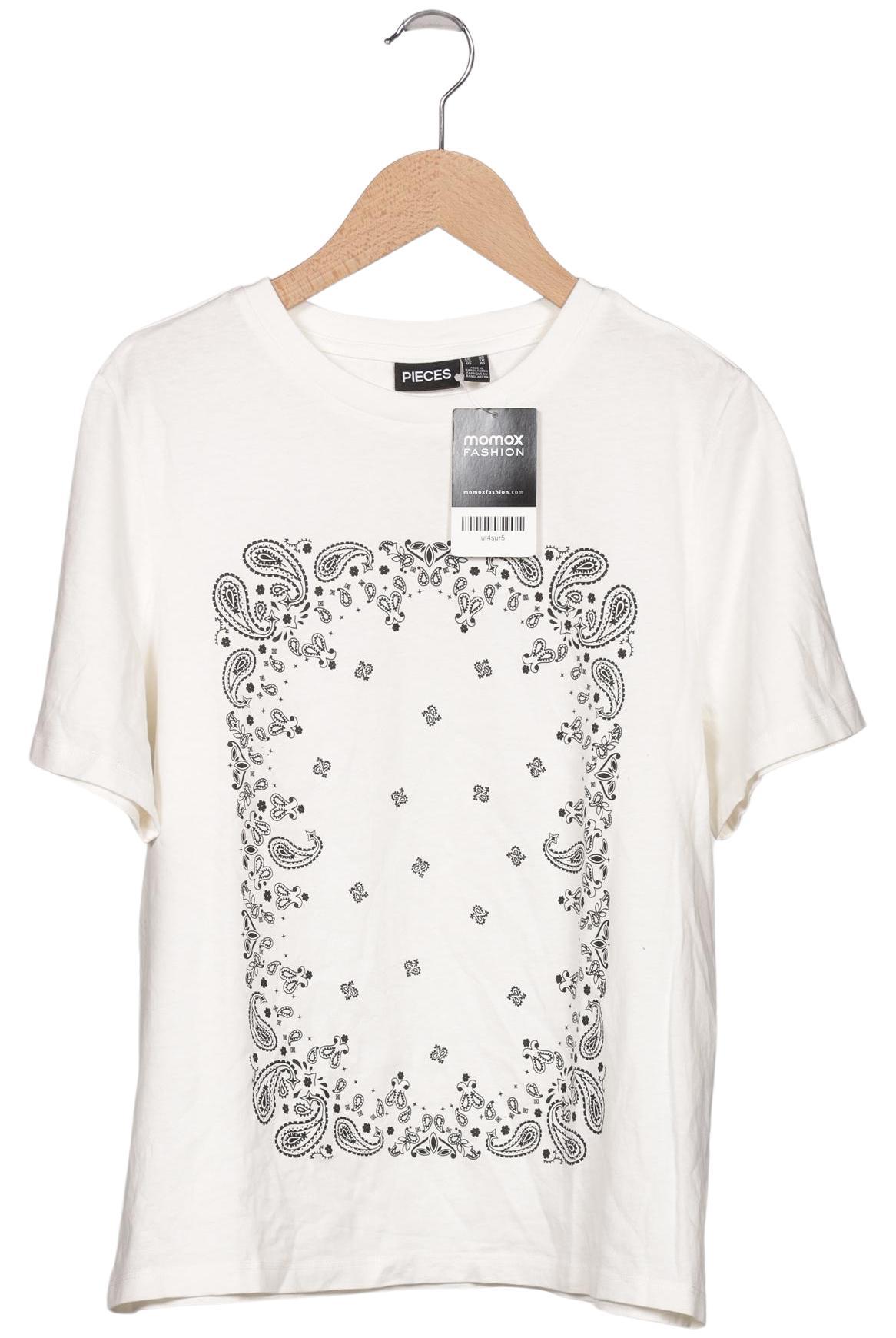 

pieces Damen T-Shirt, weiß, Gr. 34