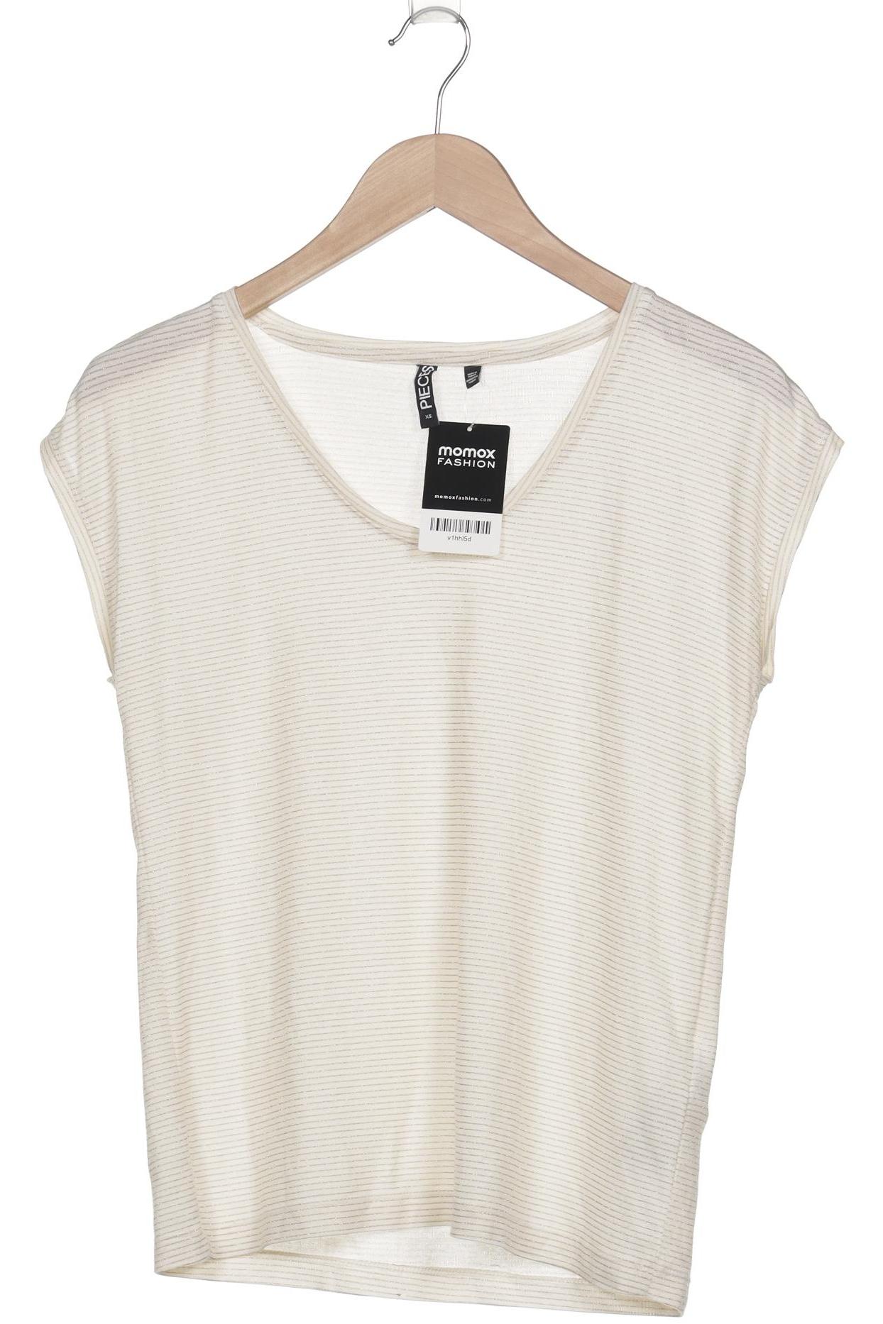 

pieces Damen T-Shirt, cremeweiß, Gr. 34