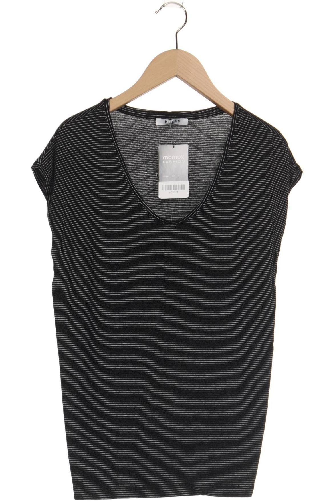 

pieces Damen T-Shirt, schwarz, Gr. 34