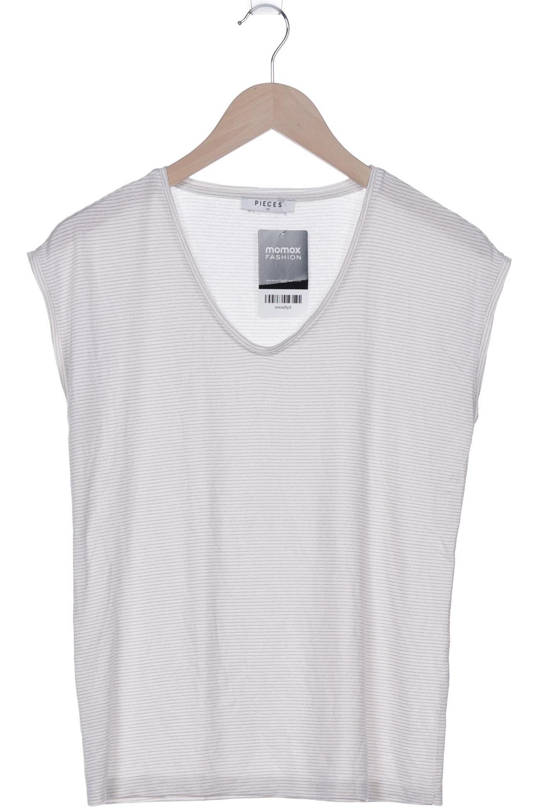 

pieces Damen T-Shirt, cremeweiß, Gr. 34
