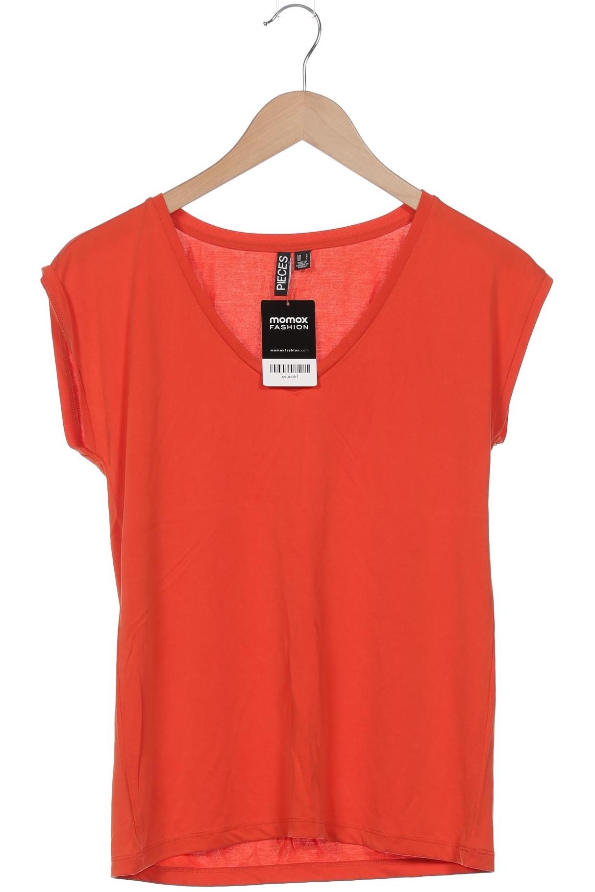 

pieces Damen T-Shirt, orange, Gr. 36