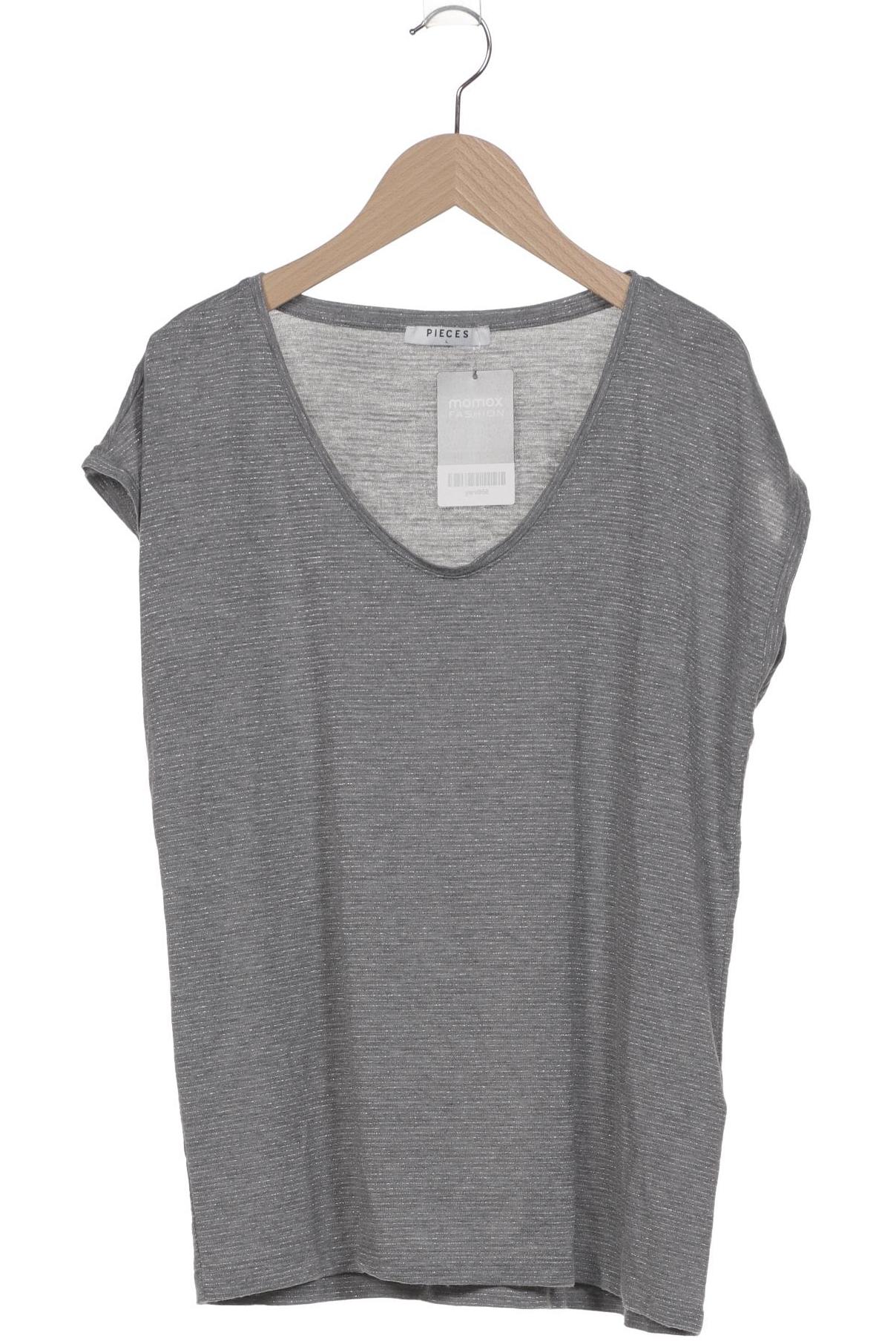 

pieces Damen T-Shirt, grau, Gr. 42