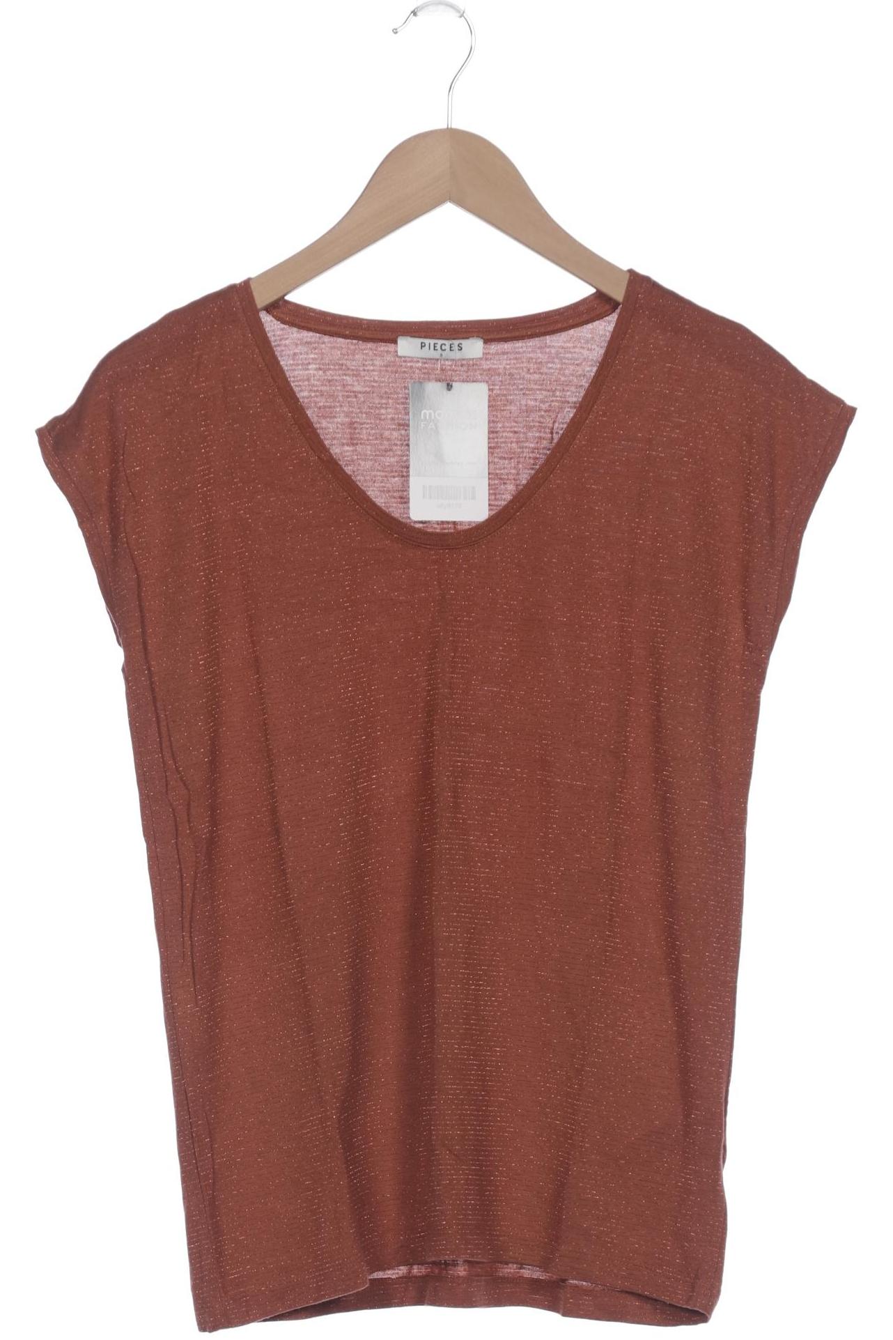 

pieces Damen T-Shirt, braun, Gr. 36