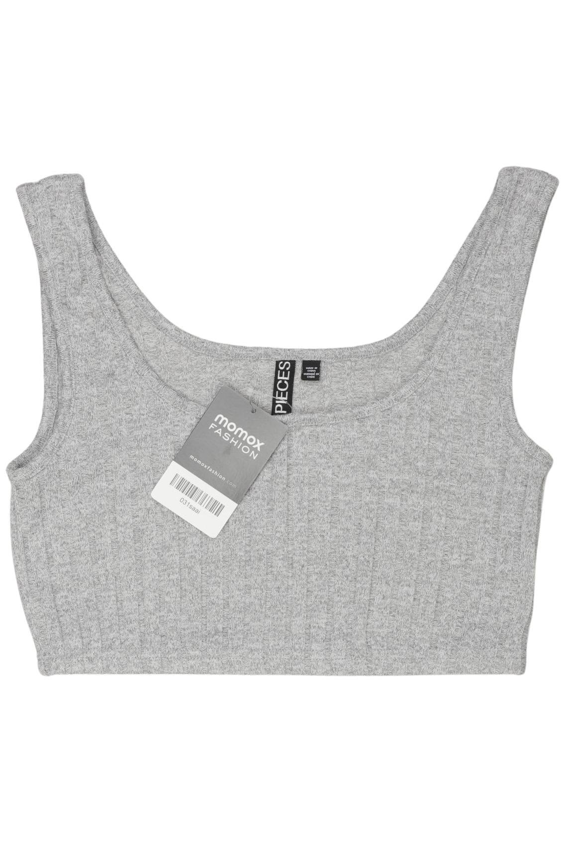 

pieces Damen Top, grau, Gr. 38