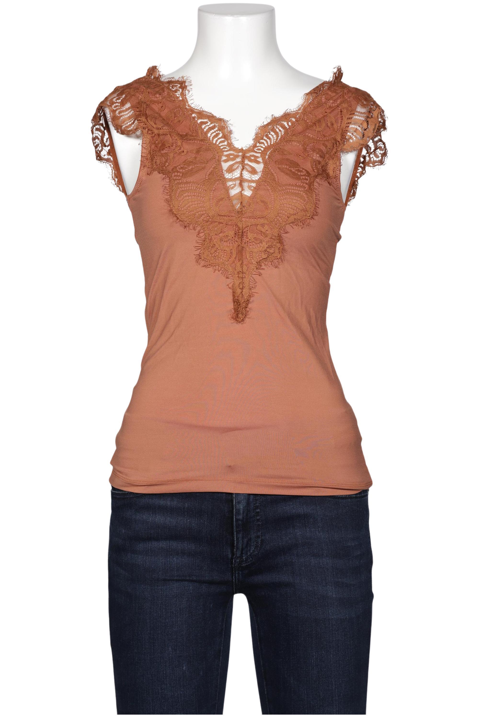 

pieces Damen Top, braun, Gr. 36