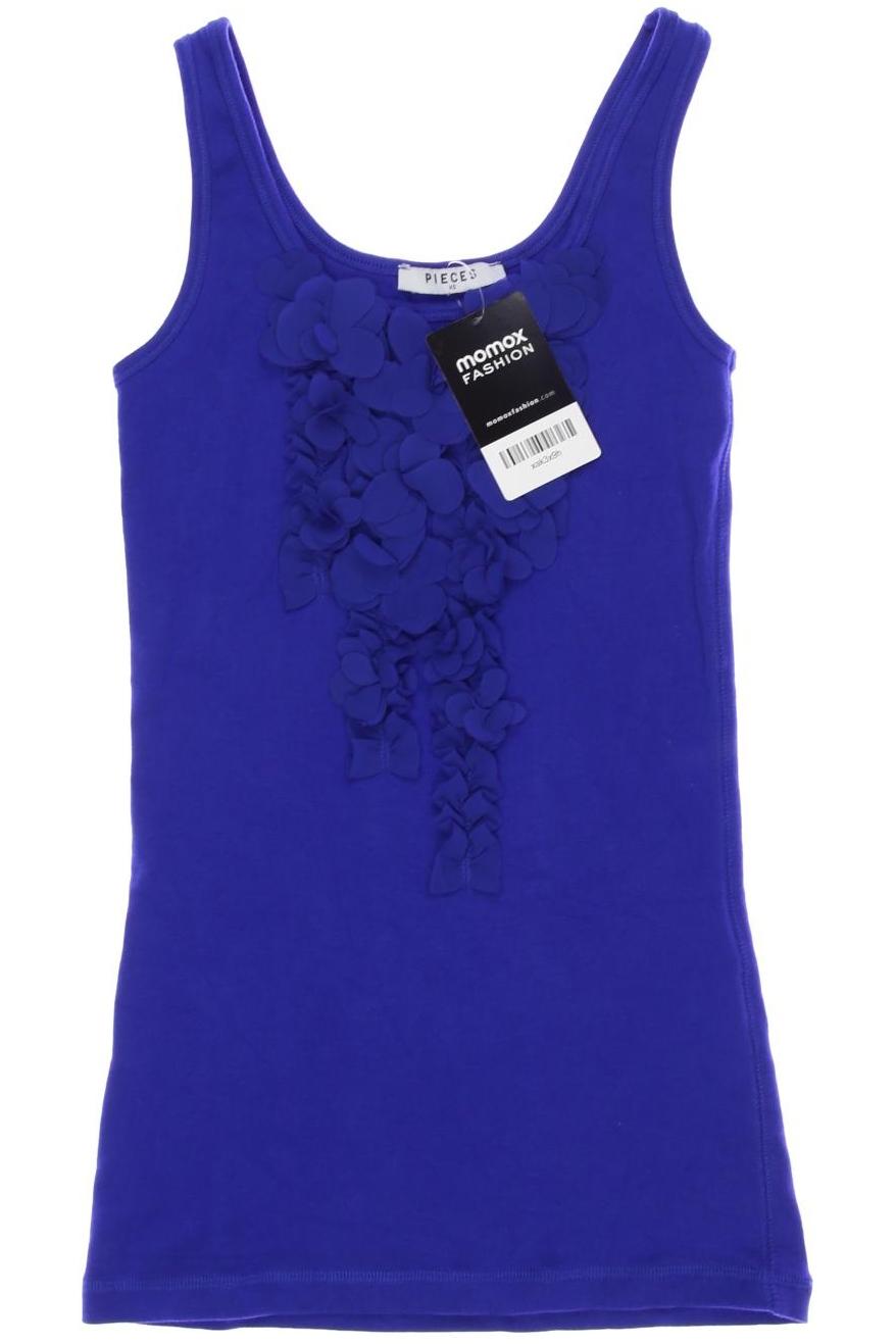 Thumbnail - pieces Damen Top, blau, Gr. 34