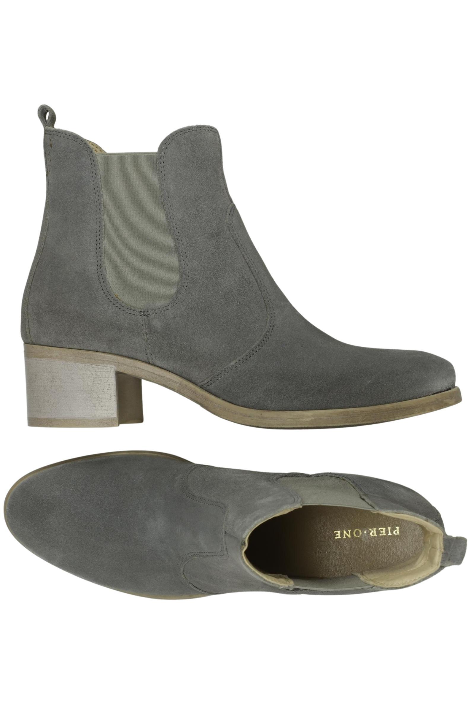 

pier one Damen Stiefelette, grau, Gr. 39