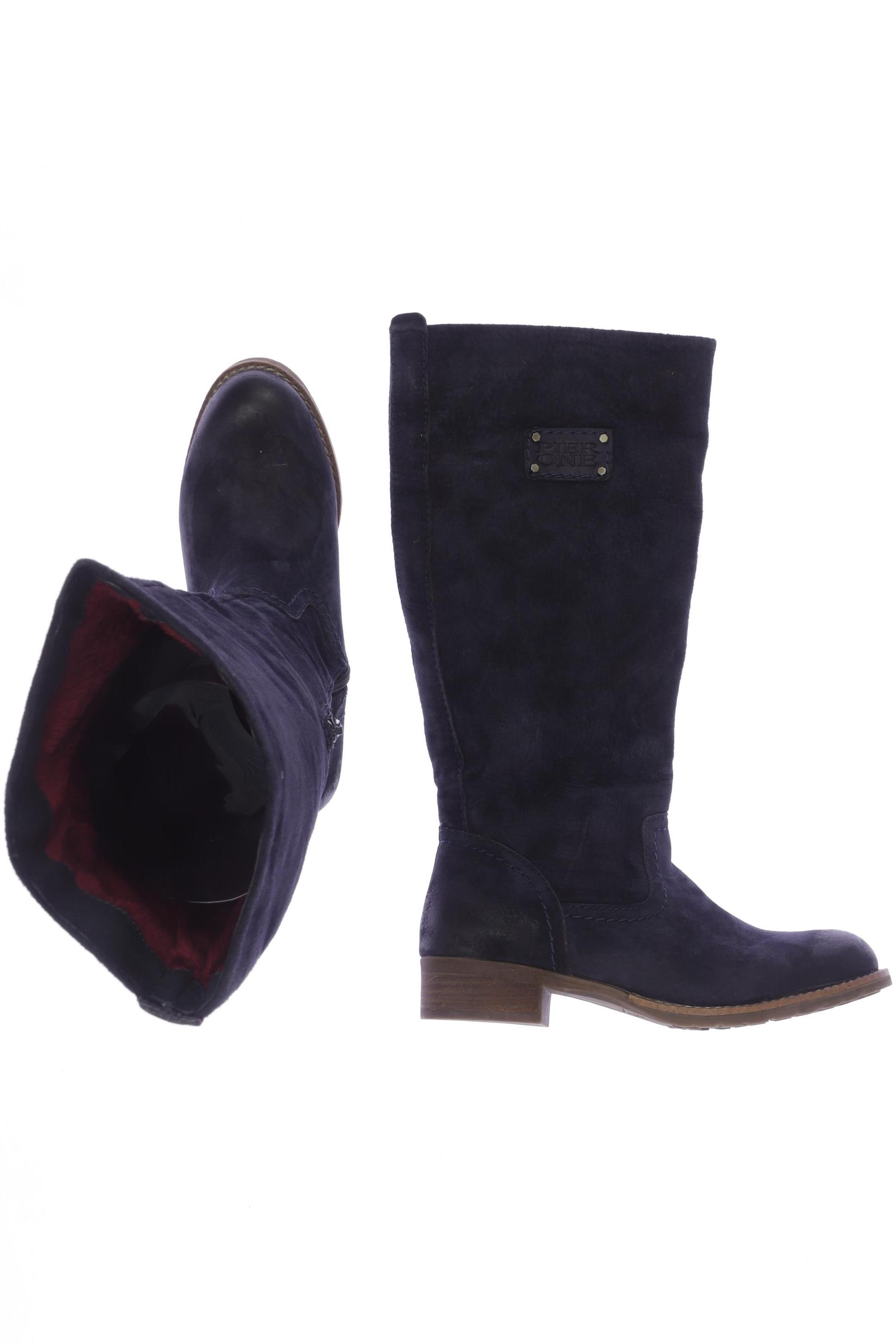 Thumbnail - pier one Damen Stiefel, marineblau, Gr. 36