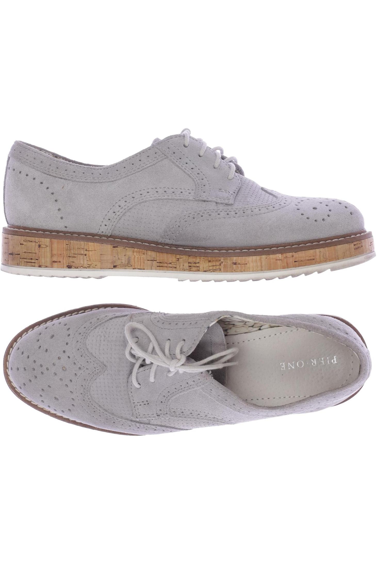 

pier one Damen Halbschuh, grau, Gr. 37