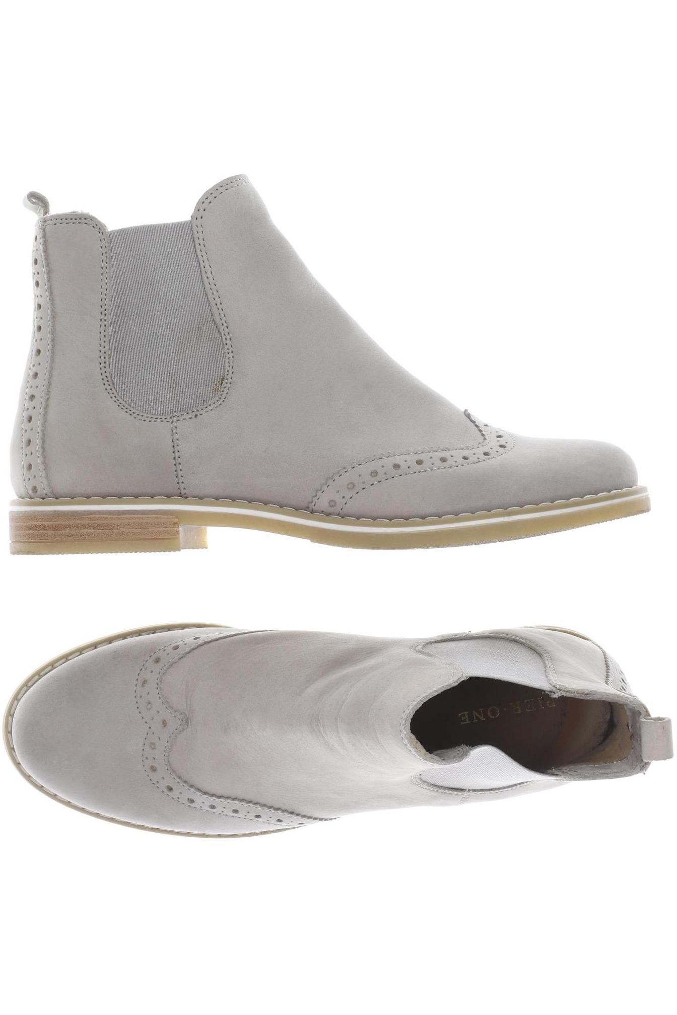 

pier one Damen Stiefelette, grau, Gr. 37
