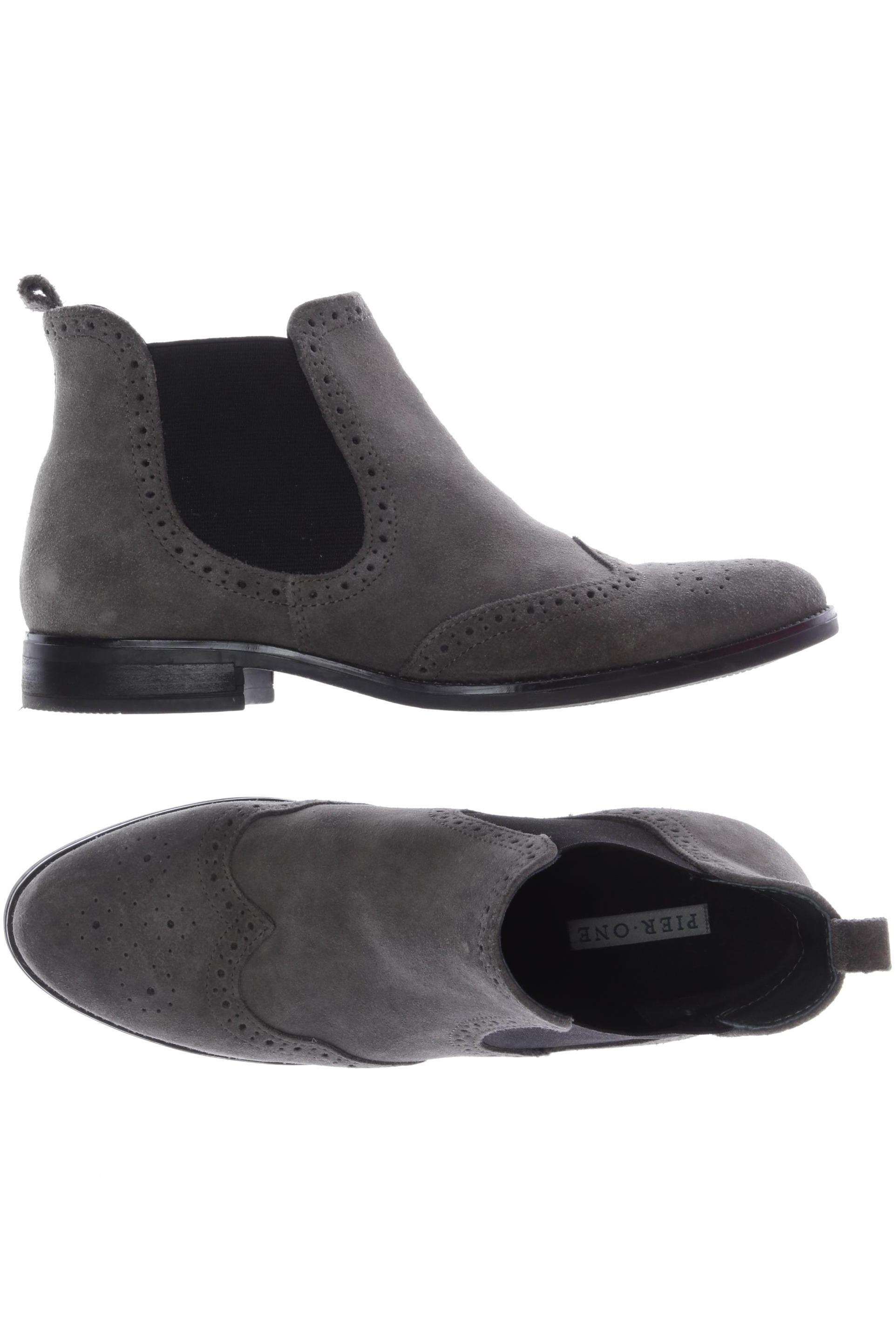 

pier one Damen Stiefelette, grau, Gr. 39