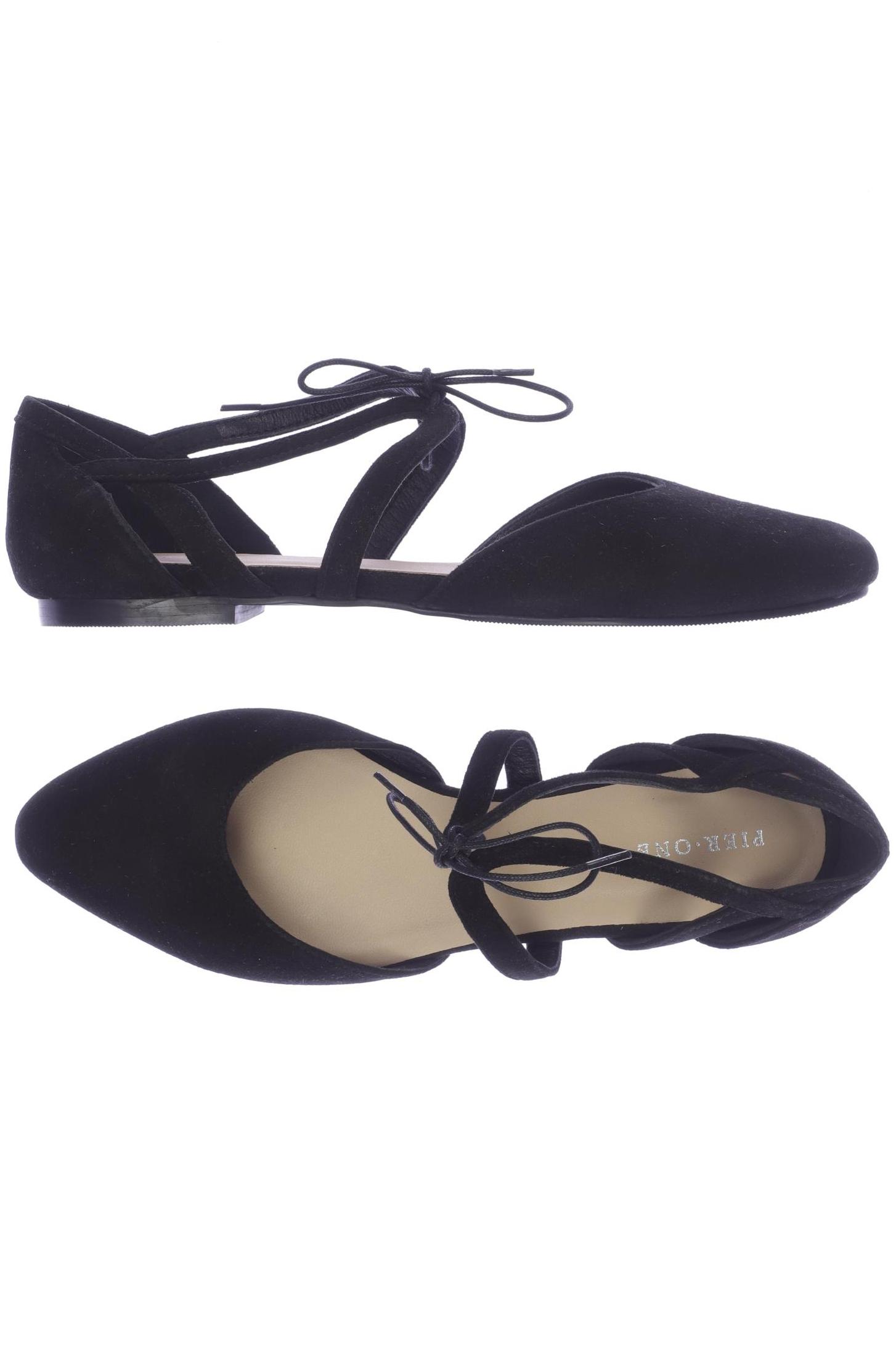 

pier one Damen Ballerinas, schwarz, Gr. 39