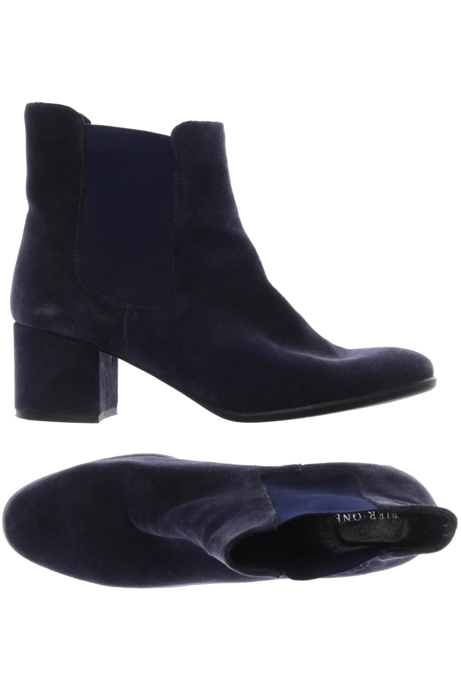 

pier one Damen Stiefelette, marineblau, Gr. 42