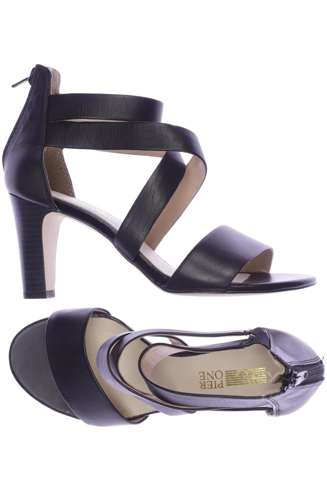 

pier one Damen Sandale, schwarz, Gr. 37