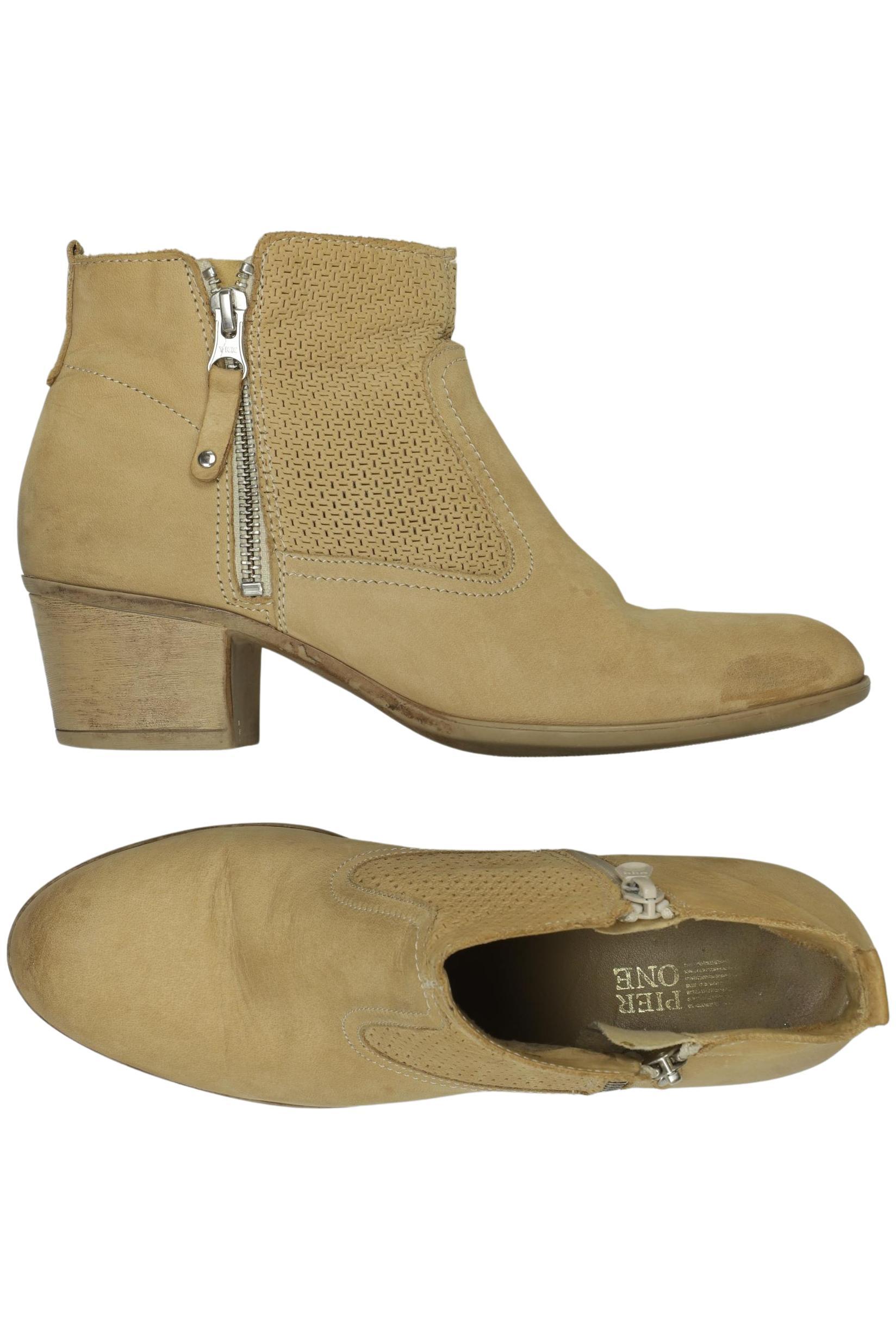 

pier one Damen Stiefelette, beige, Gr. 38