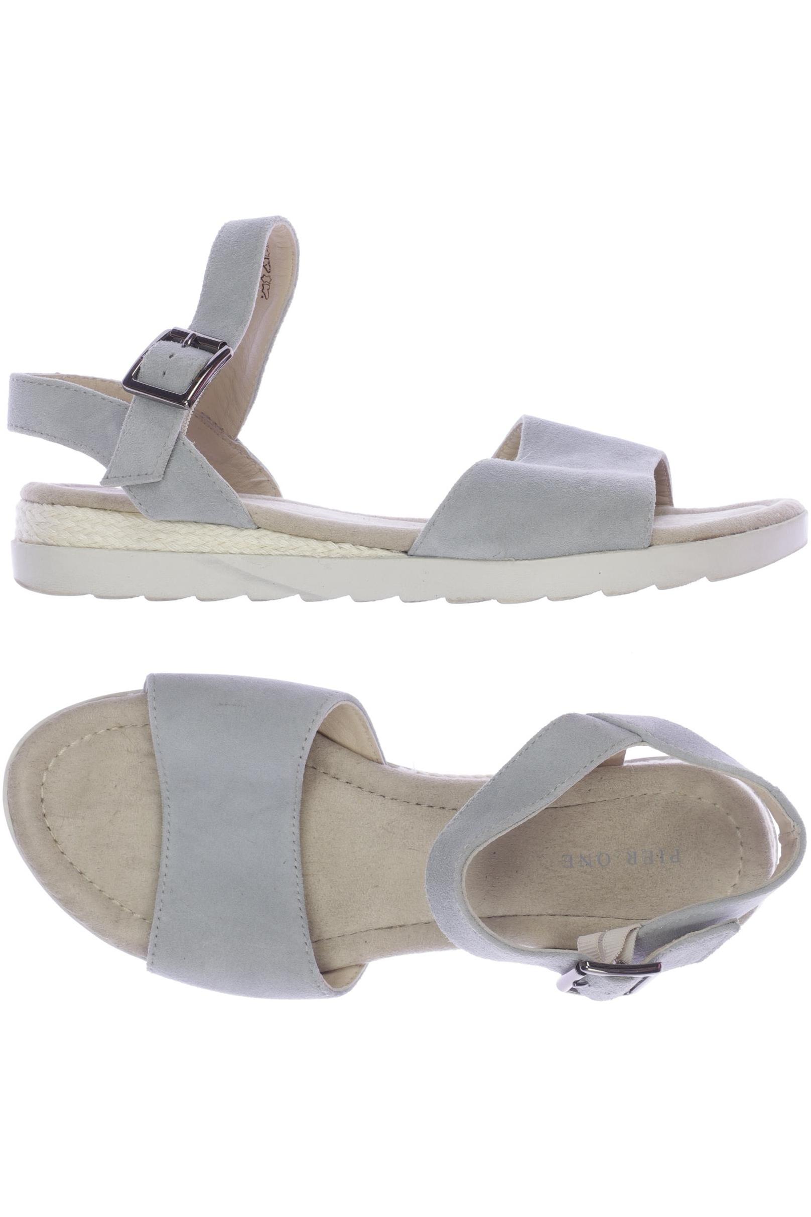 

pier one Damen Sandale, hellblau, Gr. 40