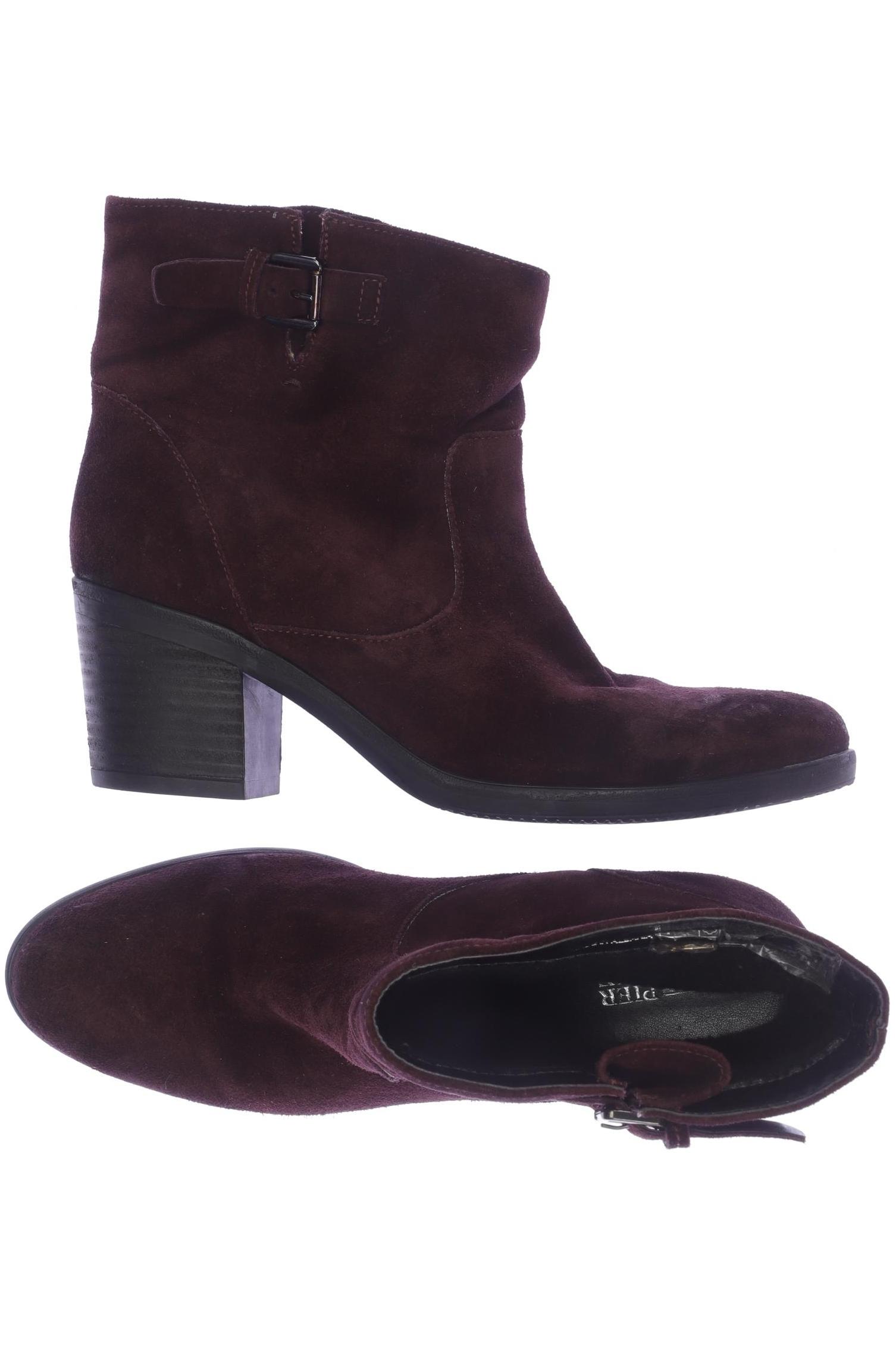 

pier one Damen Stiefelette, bordeaux, Gr. 40