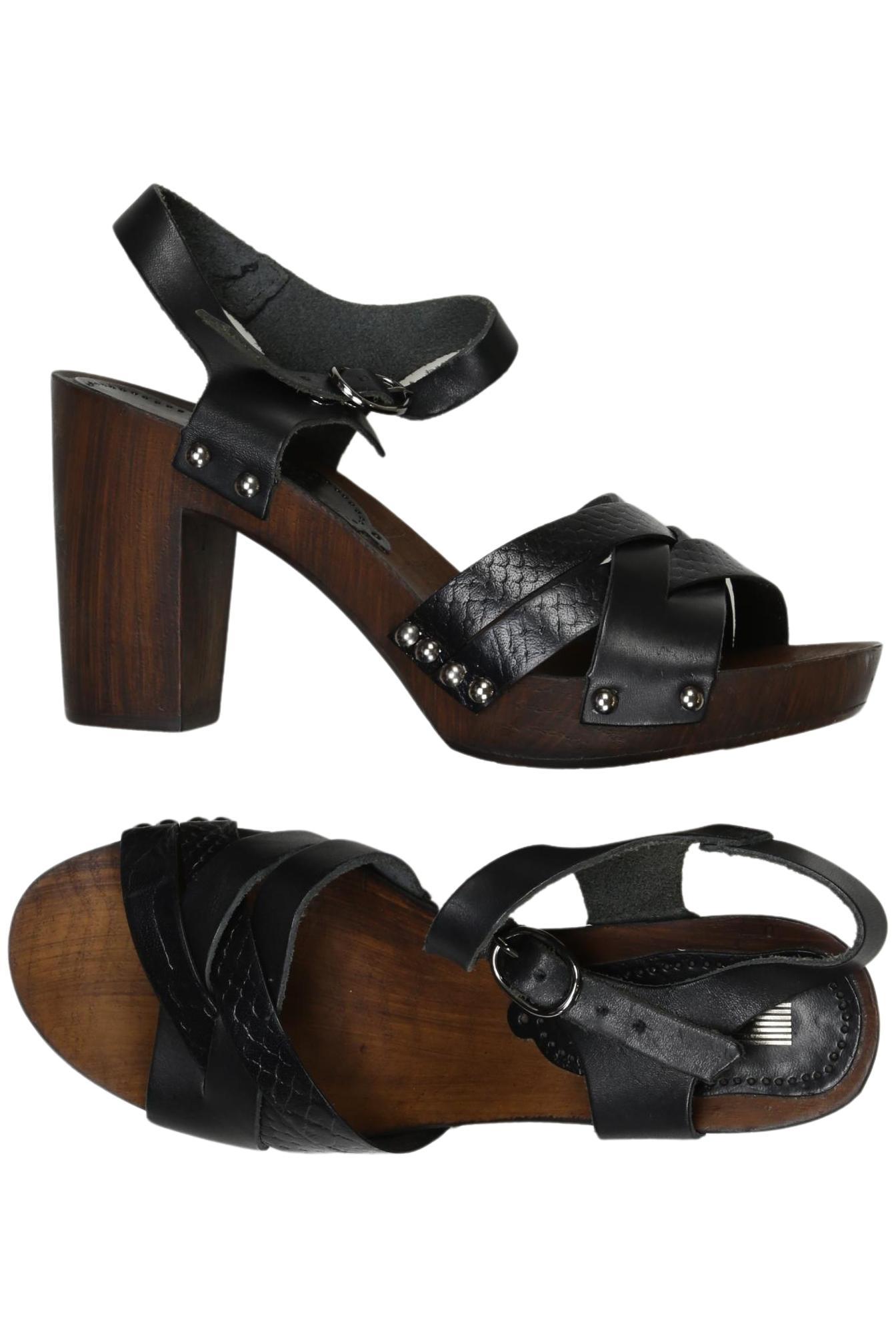 

pier one Damen Sandale, schwarz, Gr. 37