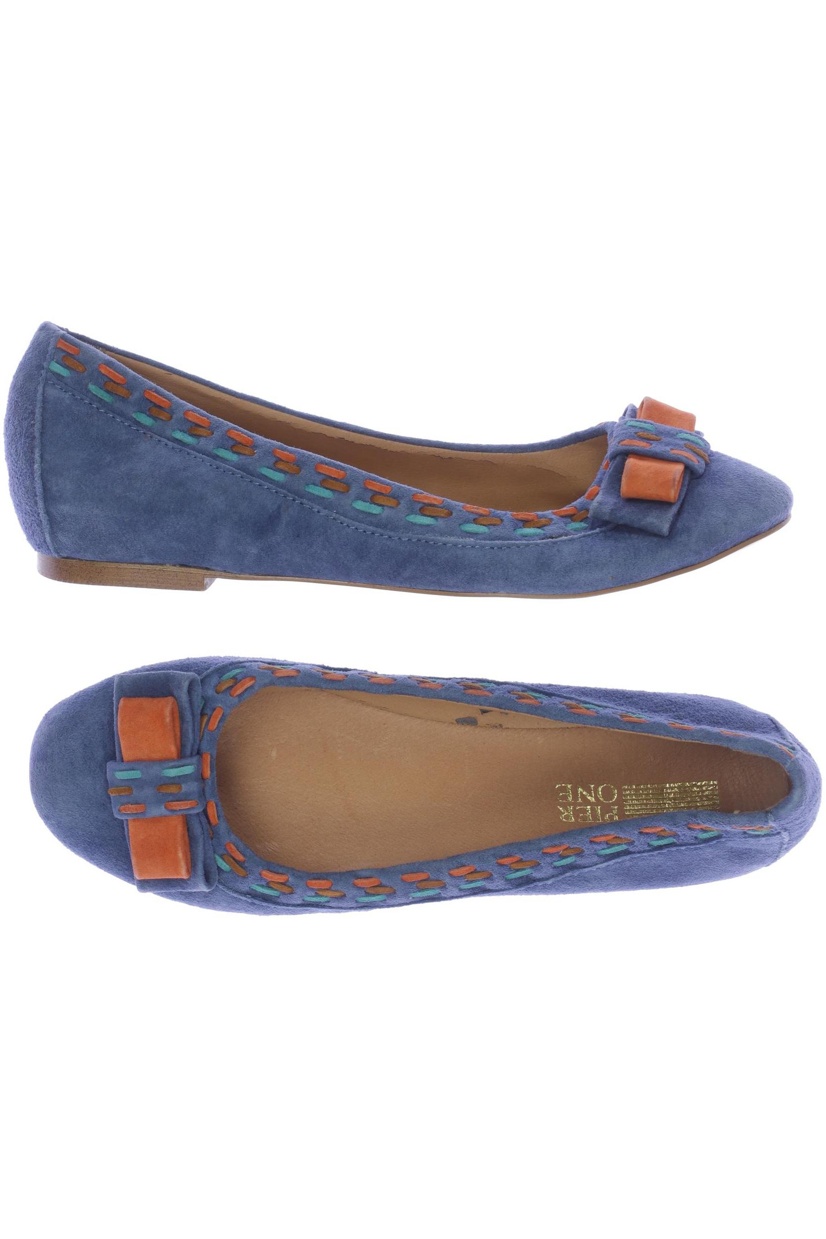 

pier one Damen Ballerinas, blau, Gr. 37