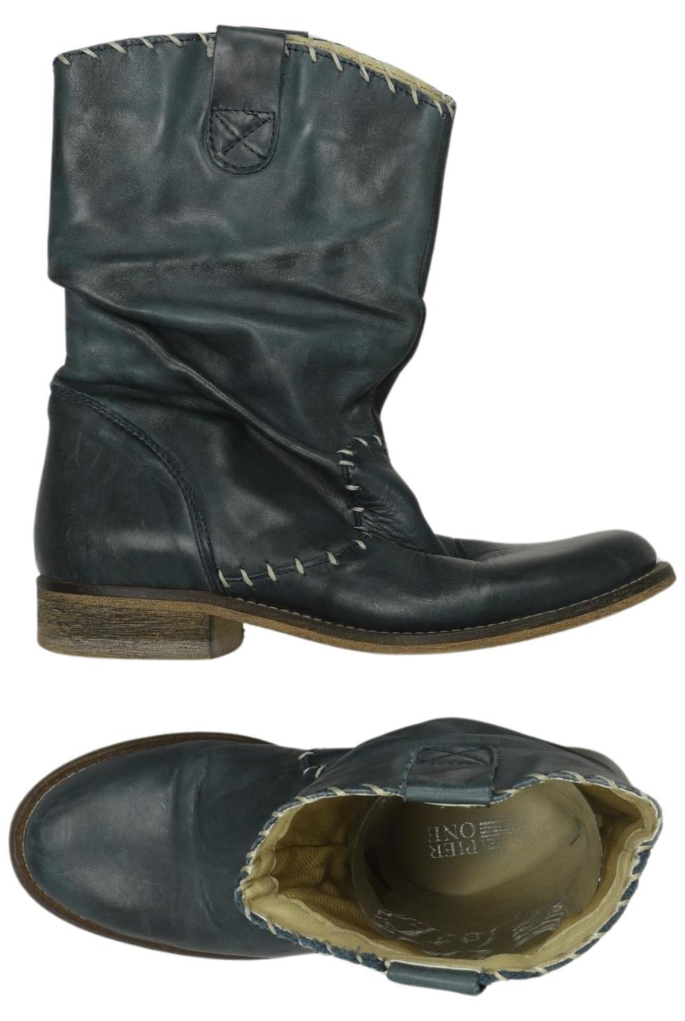 

pier one Damen Stiefelette, türkis, Gr. 36