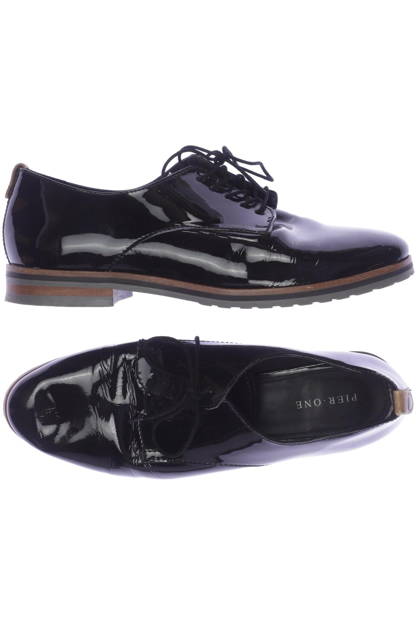 

pier one Damen Halbschuh, schwarz, Gr. 38