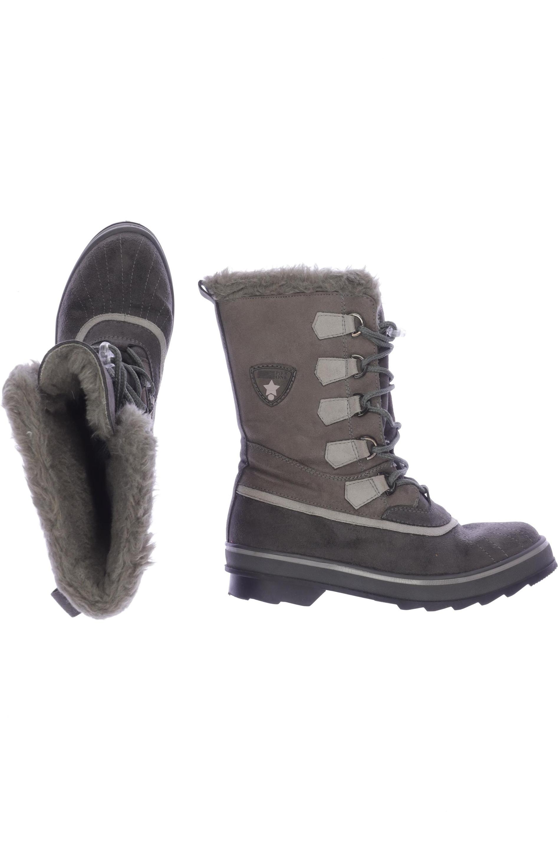 

pier one Damen Stiefel, grau, Gr. 39