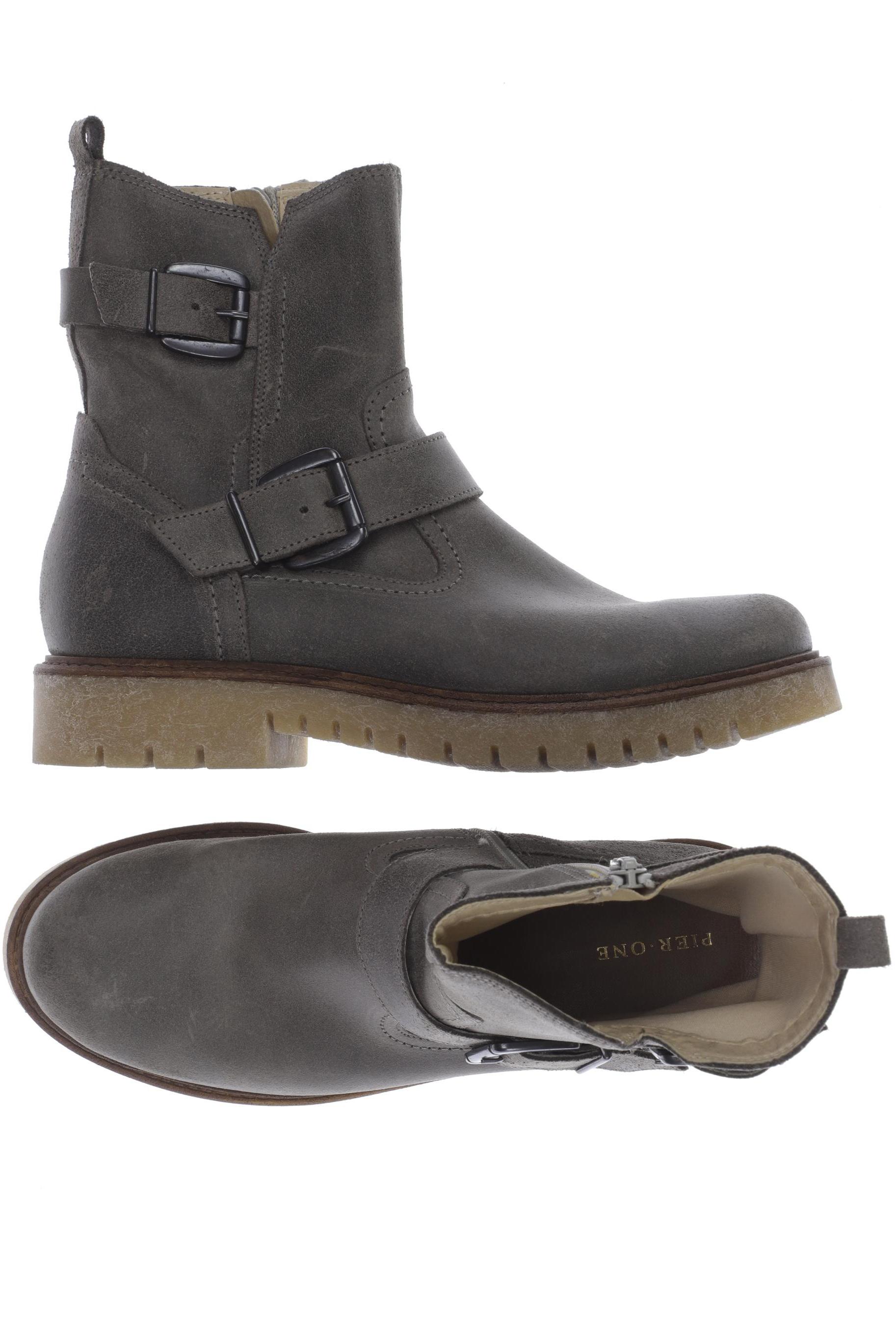 

pier one Damen Stiefelette, grau, Gr. 39