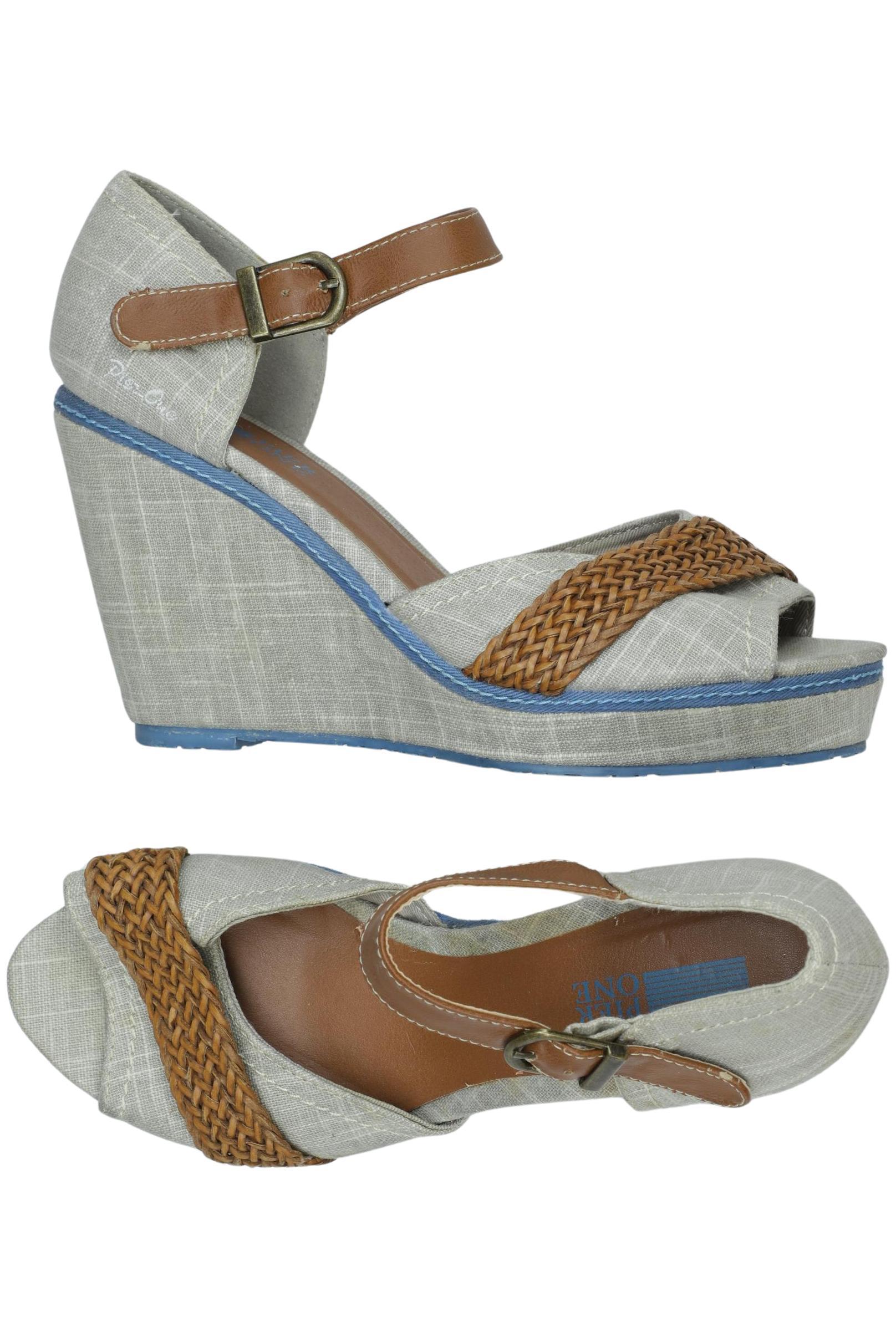 

pier one Damen Sandale, beige, Gr. 38