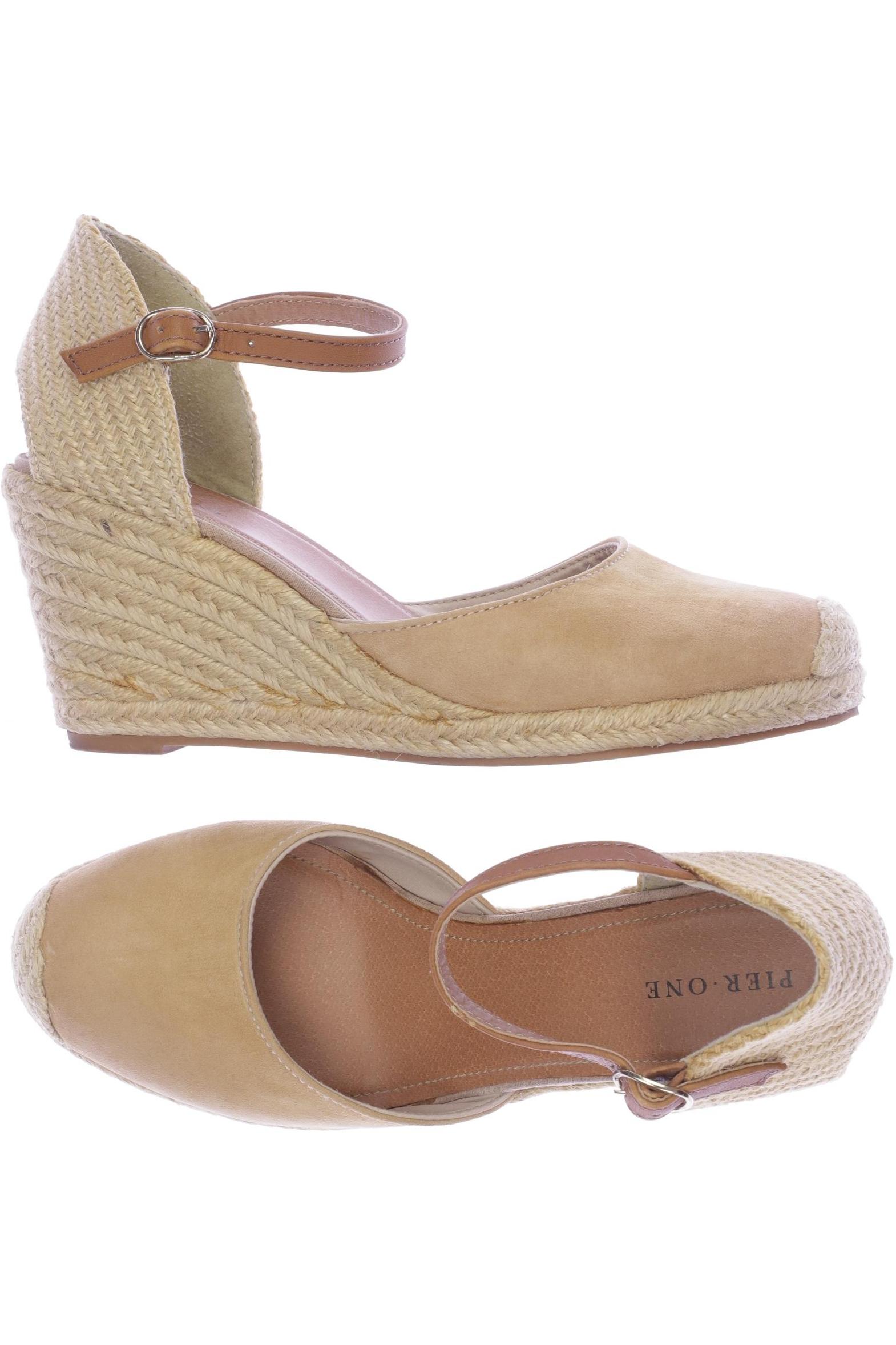 

pier one Damen Sandale, beige, Gr. 38