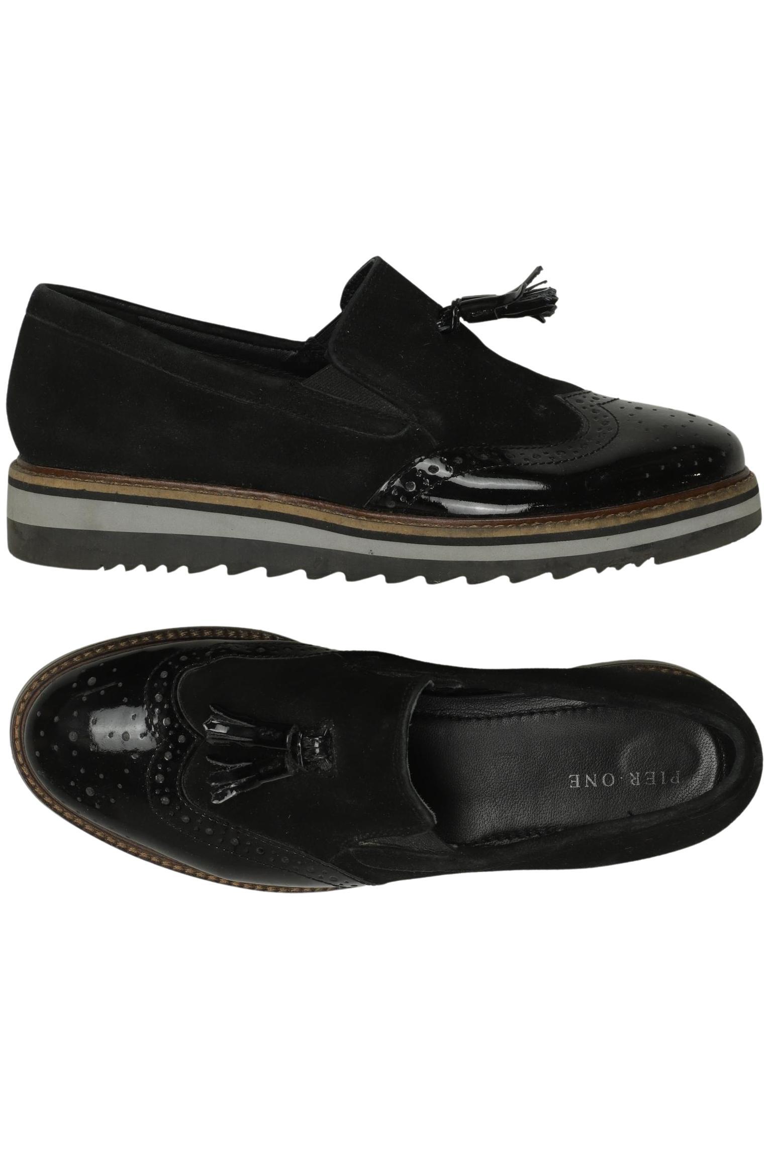 

pier one Damen Halbschuh, schwarz, Gr. 39
