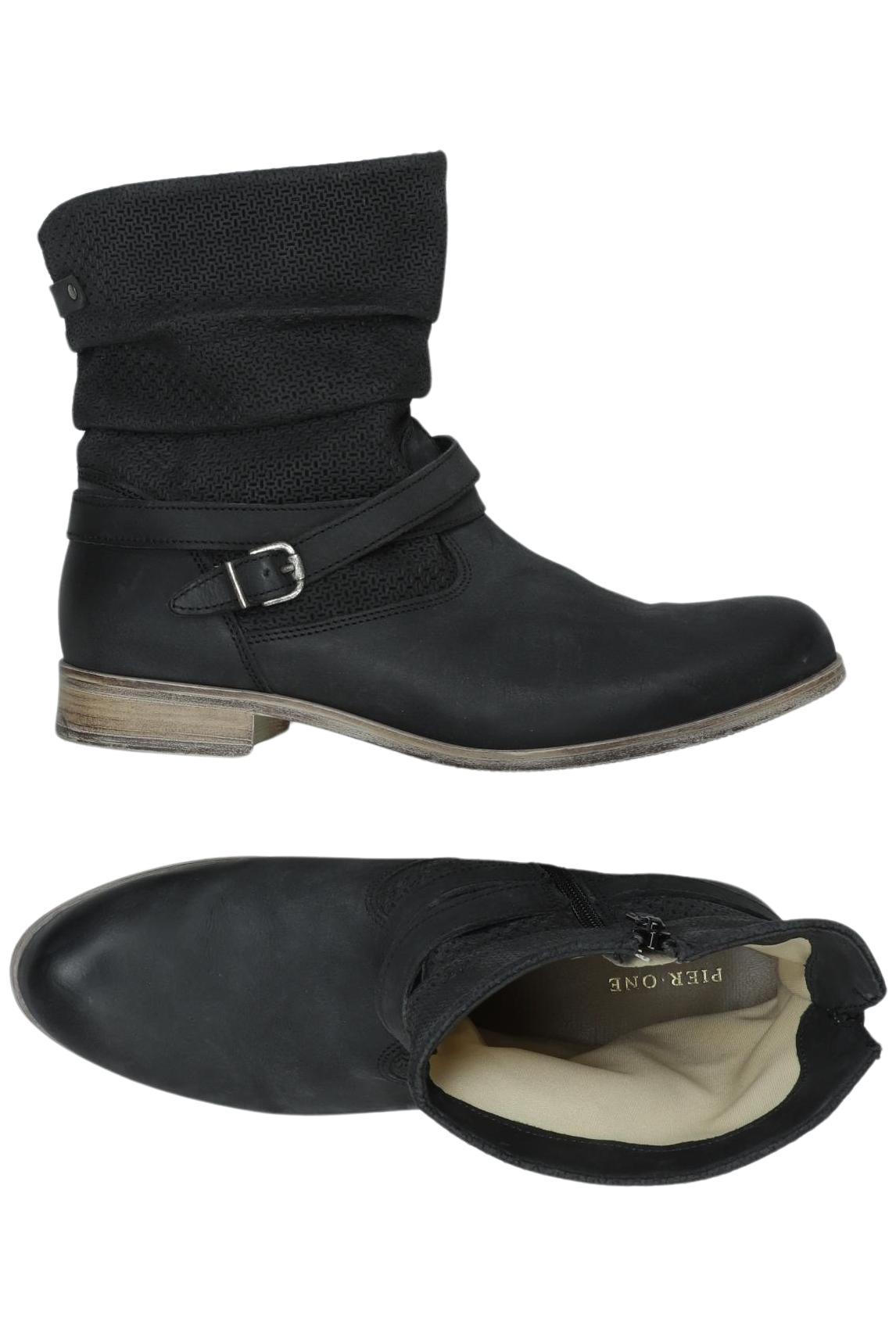

pier one Damen Stiefelette, grau, Gr. 40