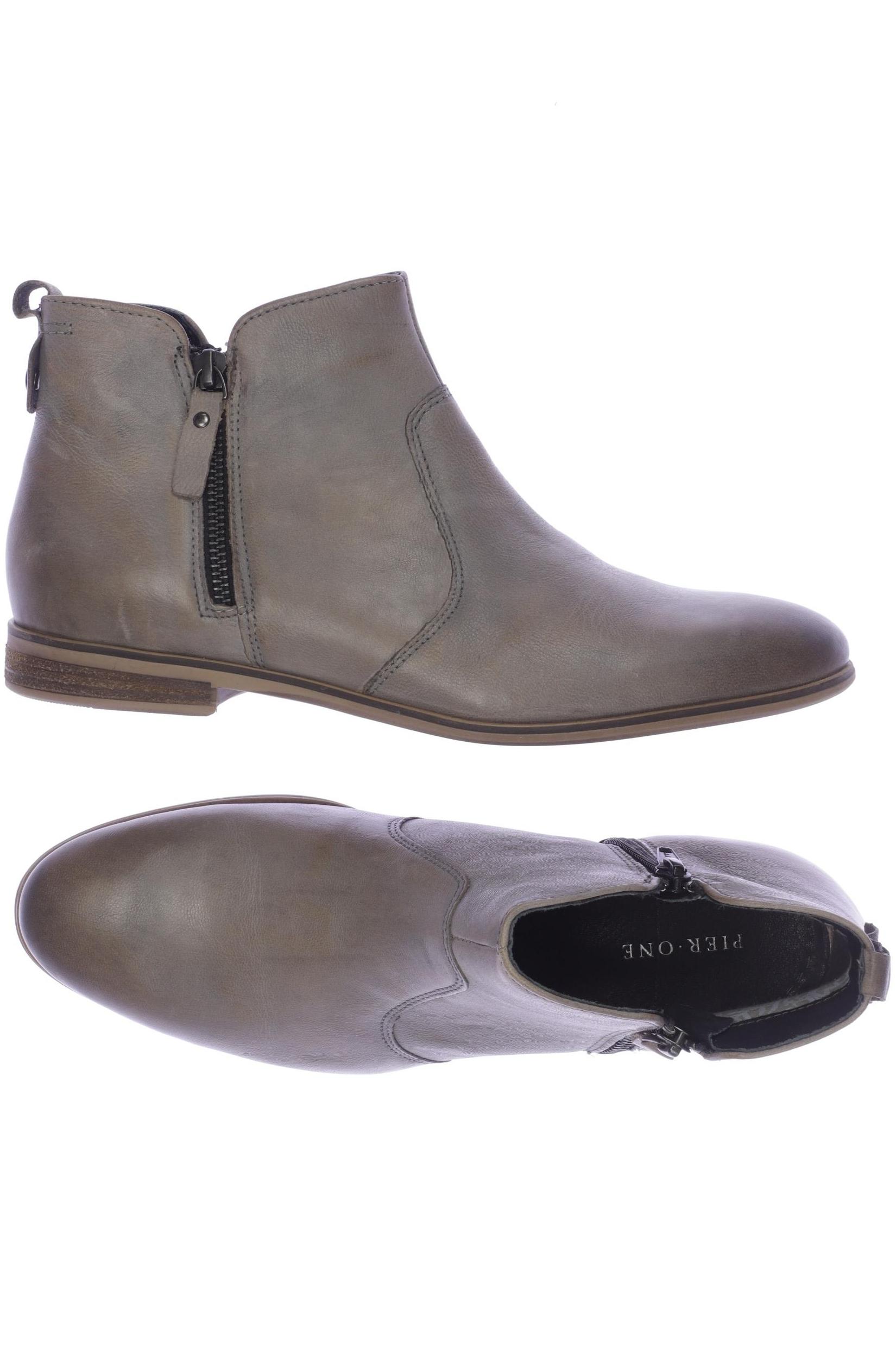 

pier one Damen Stiefelette, grau, Gr. 40