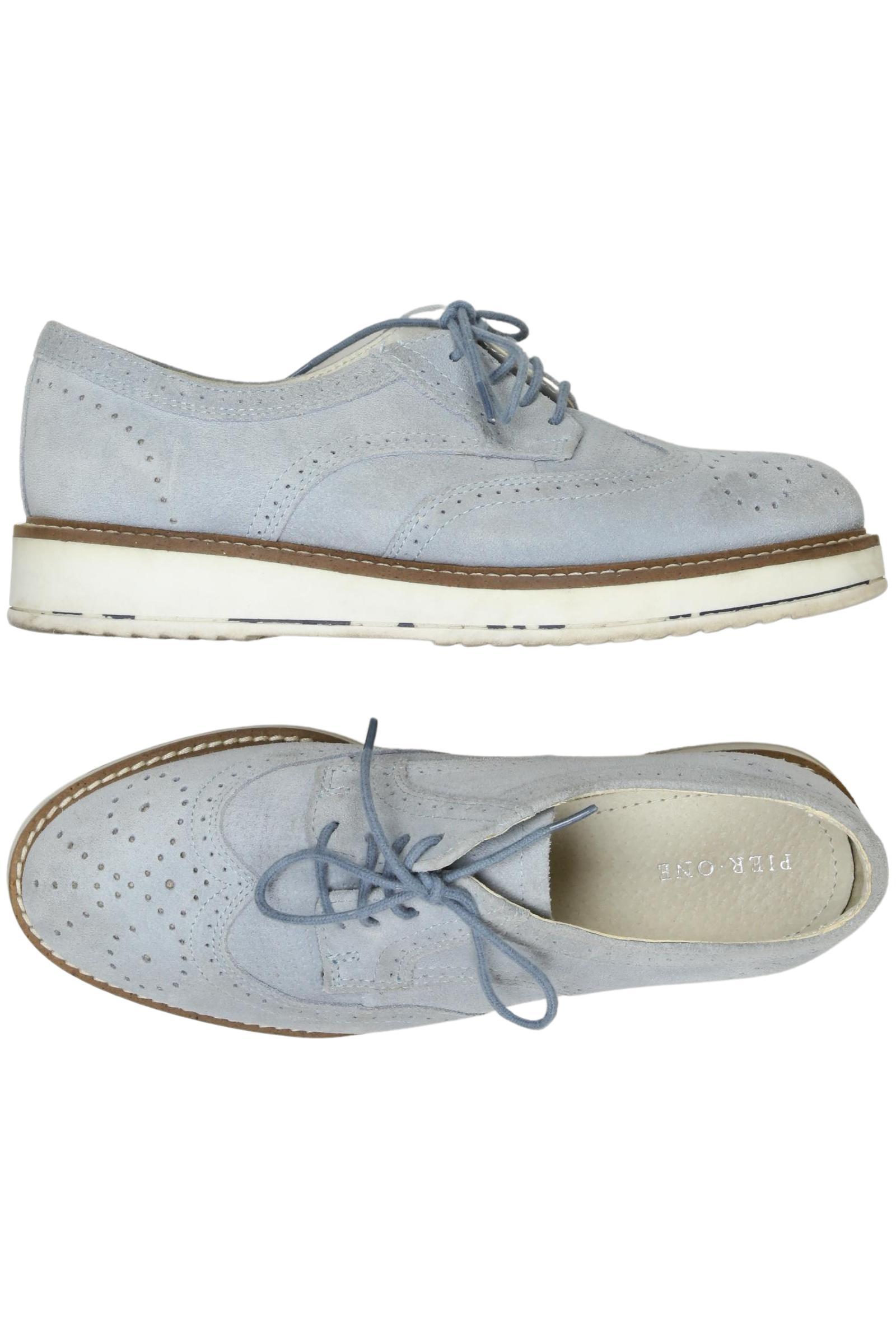 

pier one Damen Halbschuh, hellblau, Gr. 37